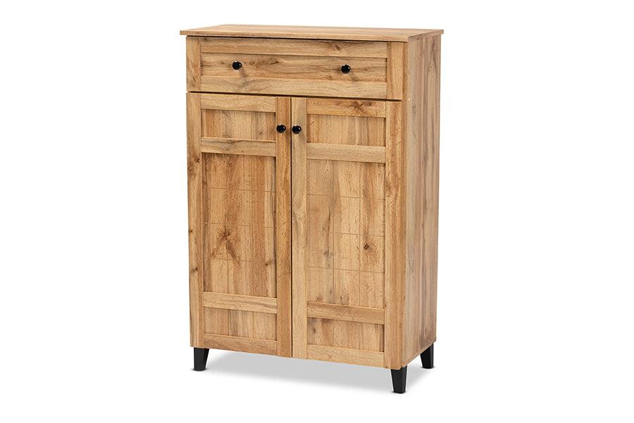 Glidden Modern and Contemporary Finished Wood 1-Drawer Shoe Storage Cabinet