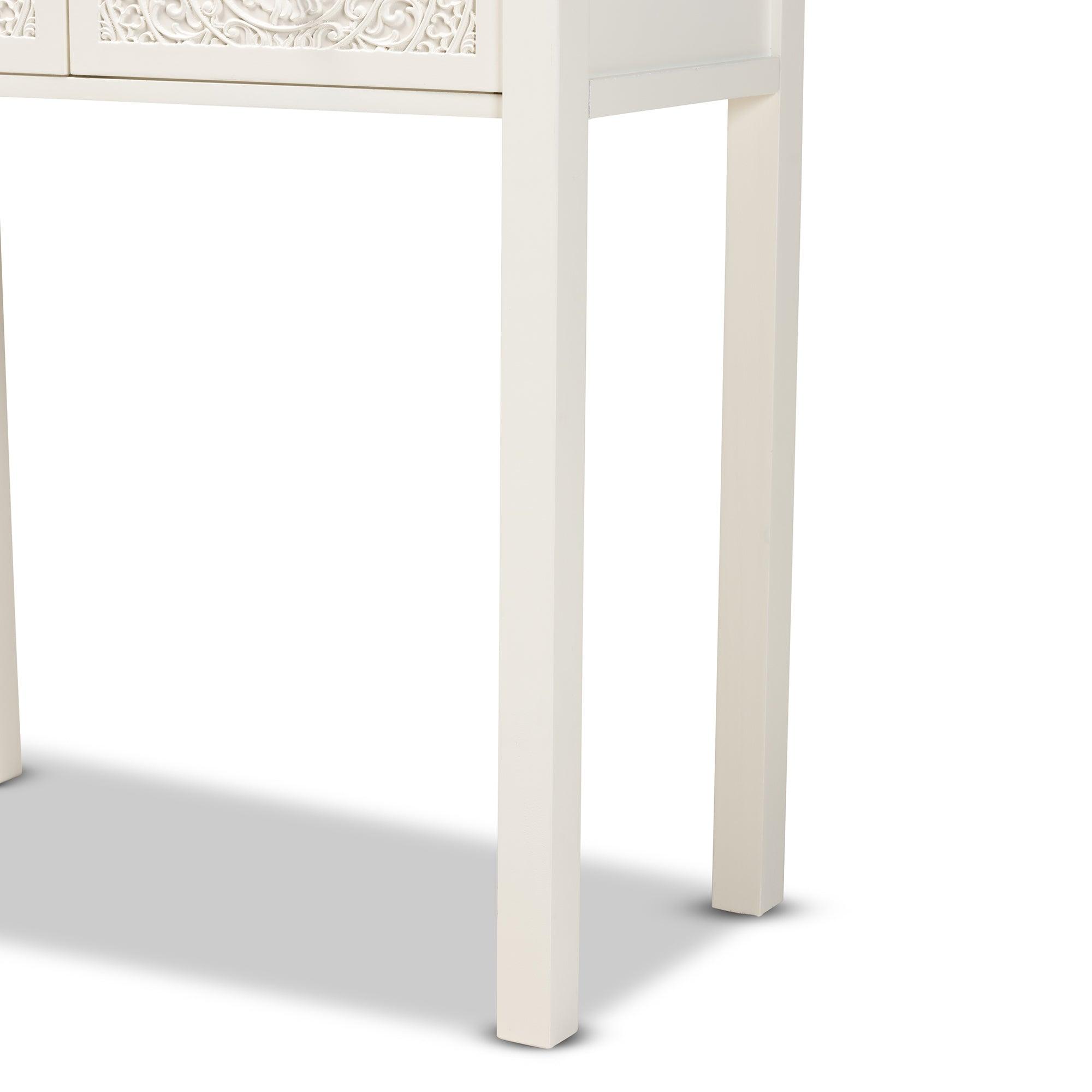 Lambert Classic and Traditional Finished Wood 2-Drawer Console Table