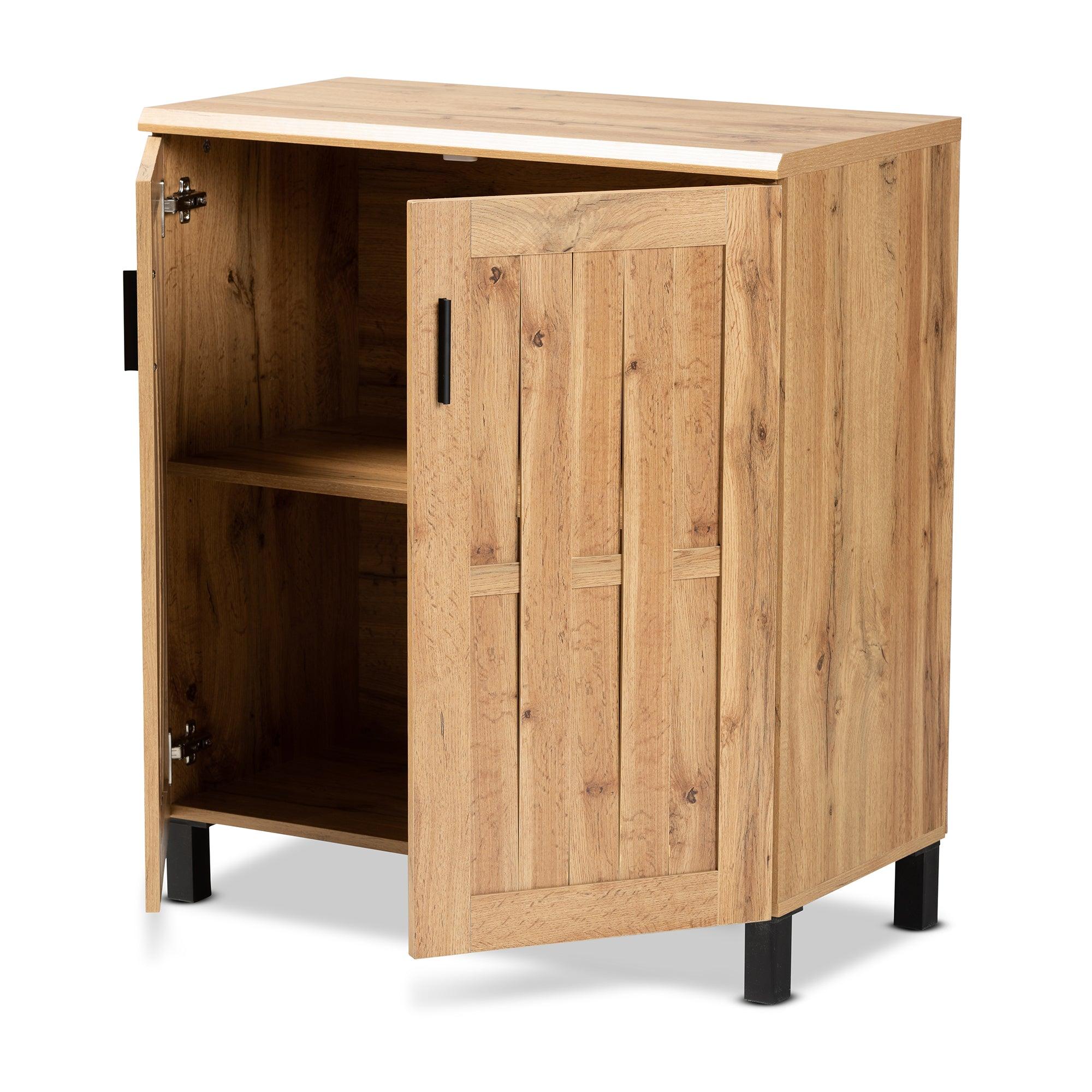 Excel Modern and Contemporary Finished Wood 2-Door Storage Cabinet