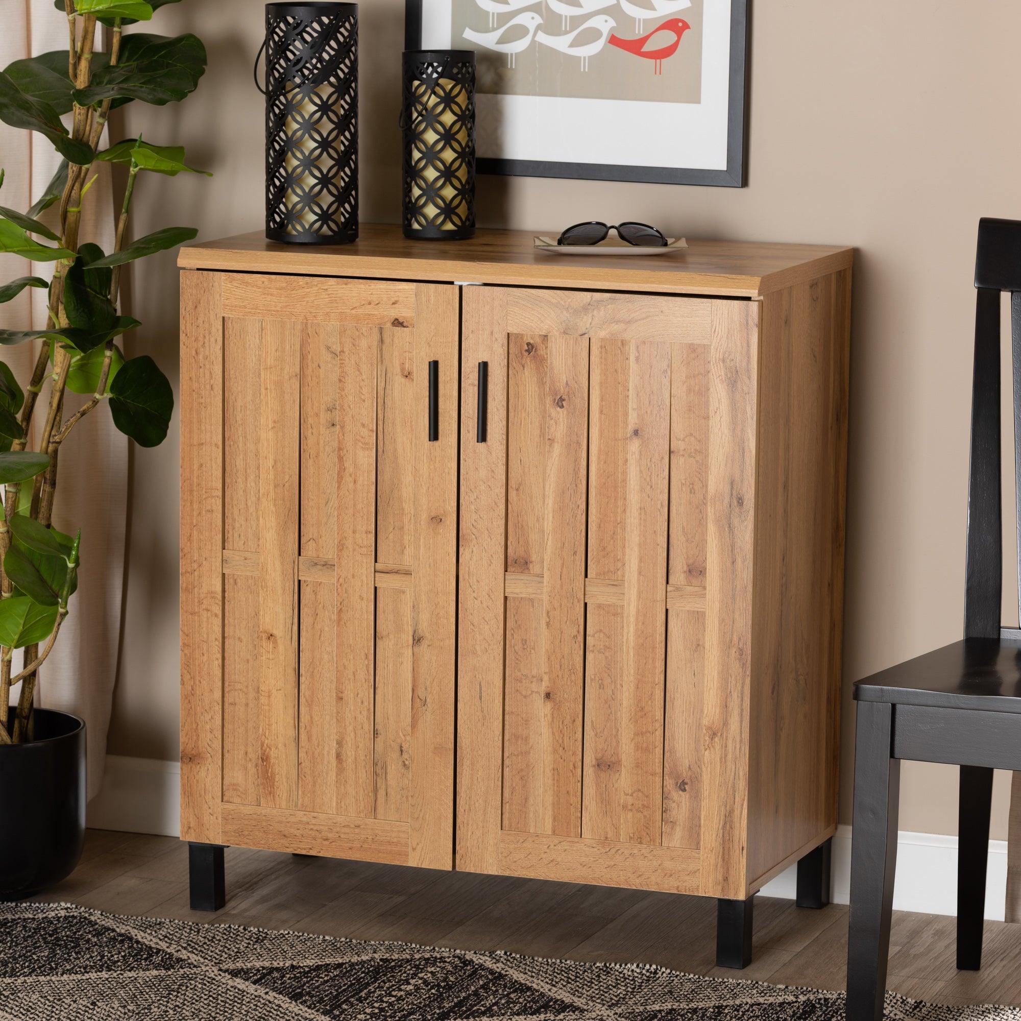 Excel Modern and Contemporary Finished Wood 2-Door Storage Cabinet