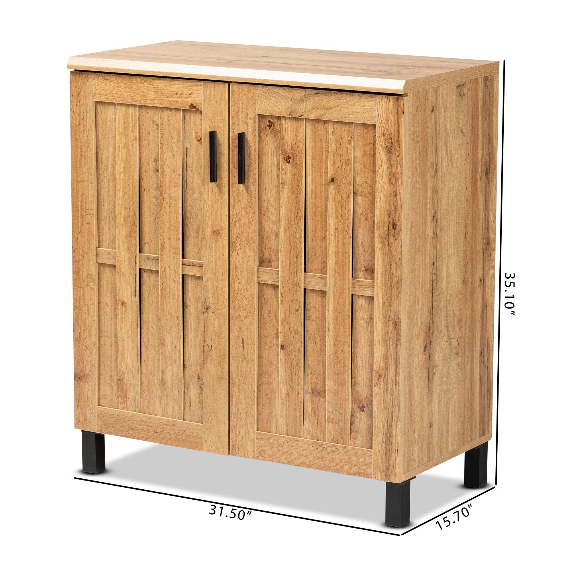 Excel Modern and Contemporary Finished Wood 2-Door Storage Cabinet