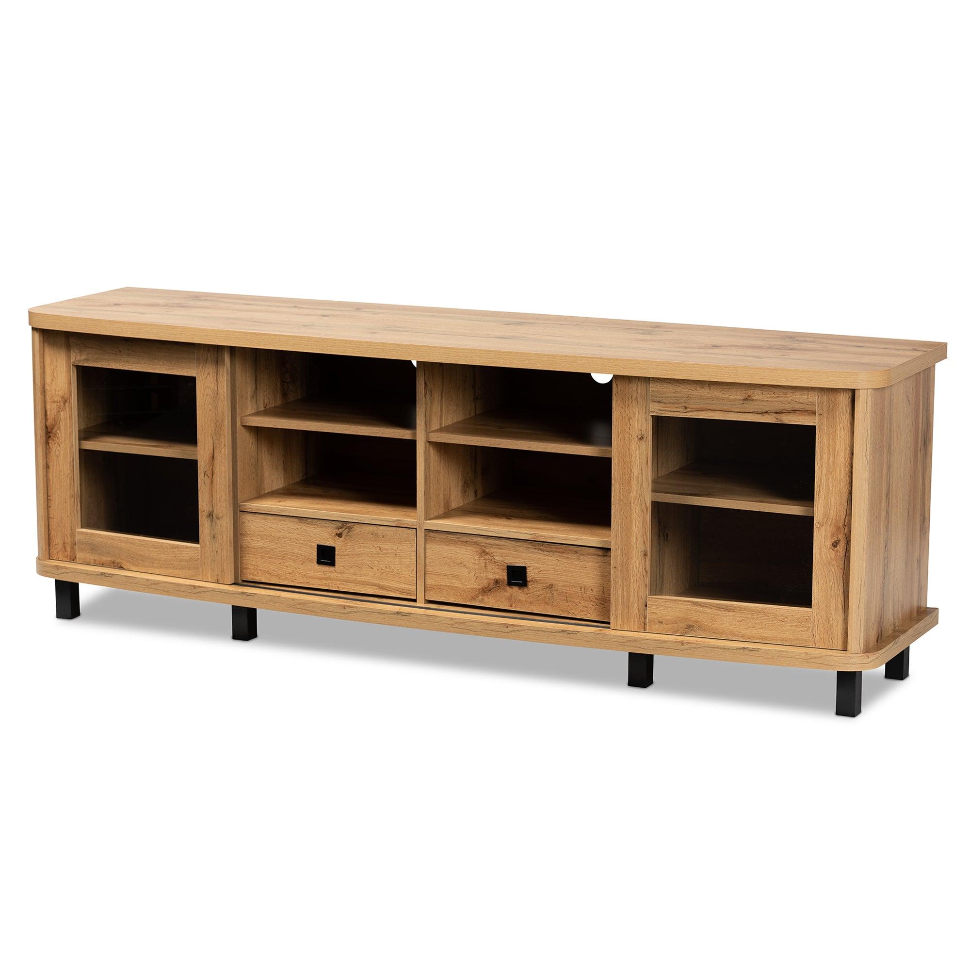 Walda Modern and Contemporary Finished Wood 2-Drawer TV Stand