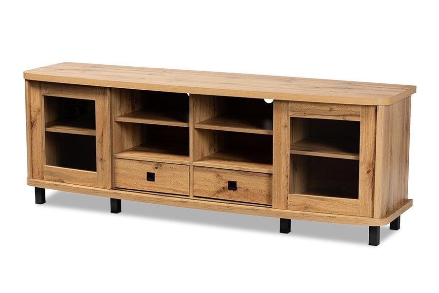 Walda Modern and Contemporary Finished Wood 2-Drawer TV Stand