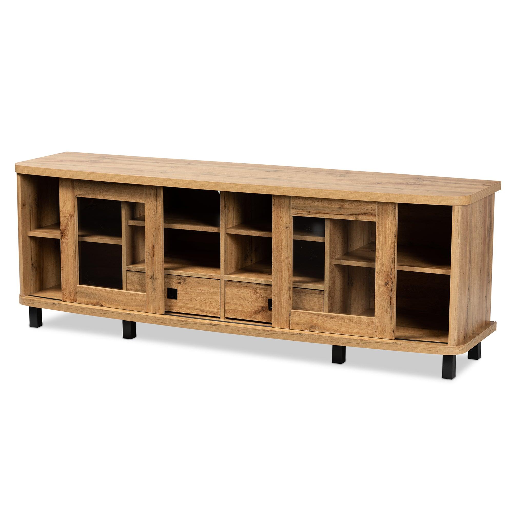 Walda Modern and Contemporary Finished Wood 2-Drawer TV Stand