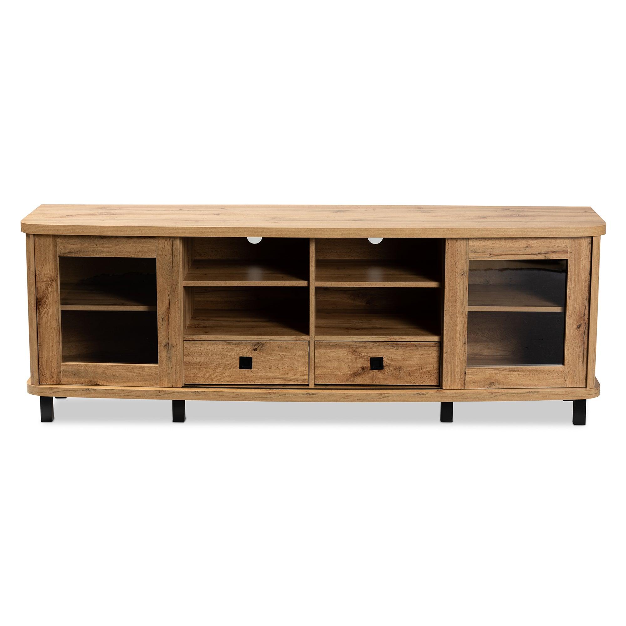 Walda Modern and Contemporary Finished Wood 2-Drawer TV Stand