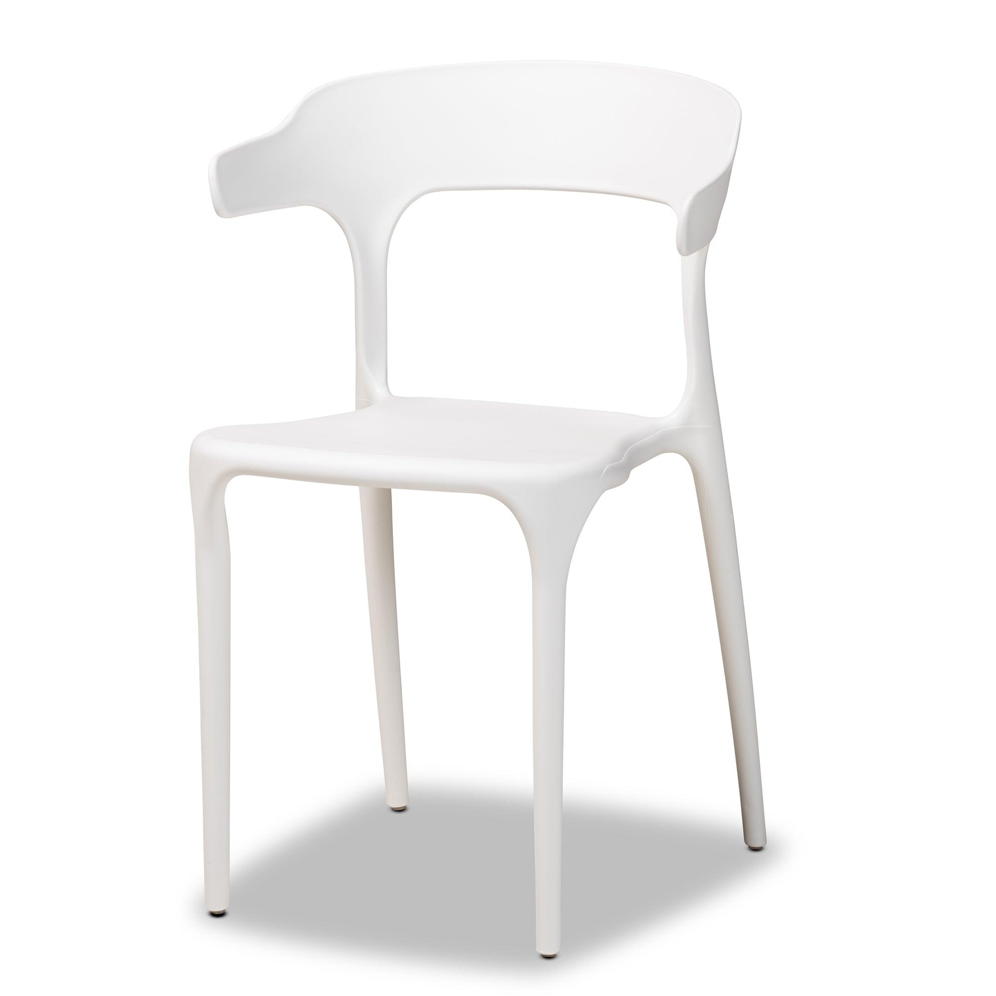 Gould Modern Transtional Plastic 4-Piece Dining Chair Set