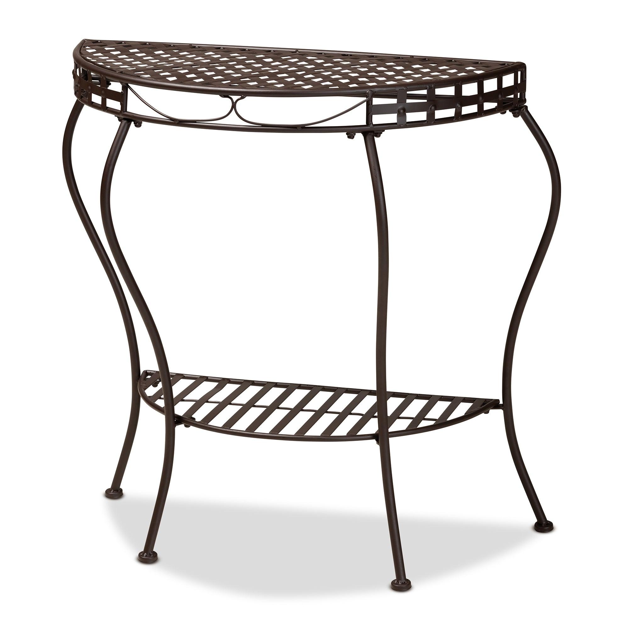 Laraine Modern and Contemporary Metal Outdoor Console Table