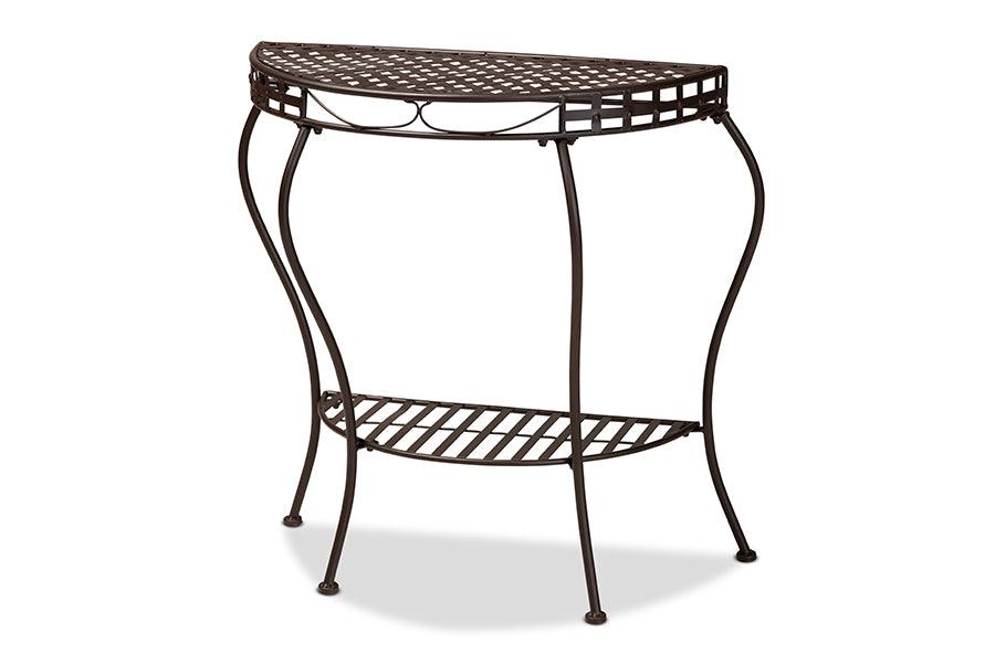 Laraine Modern and Contemporary Metal Outdoor Console Table