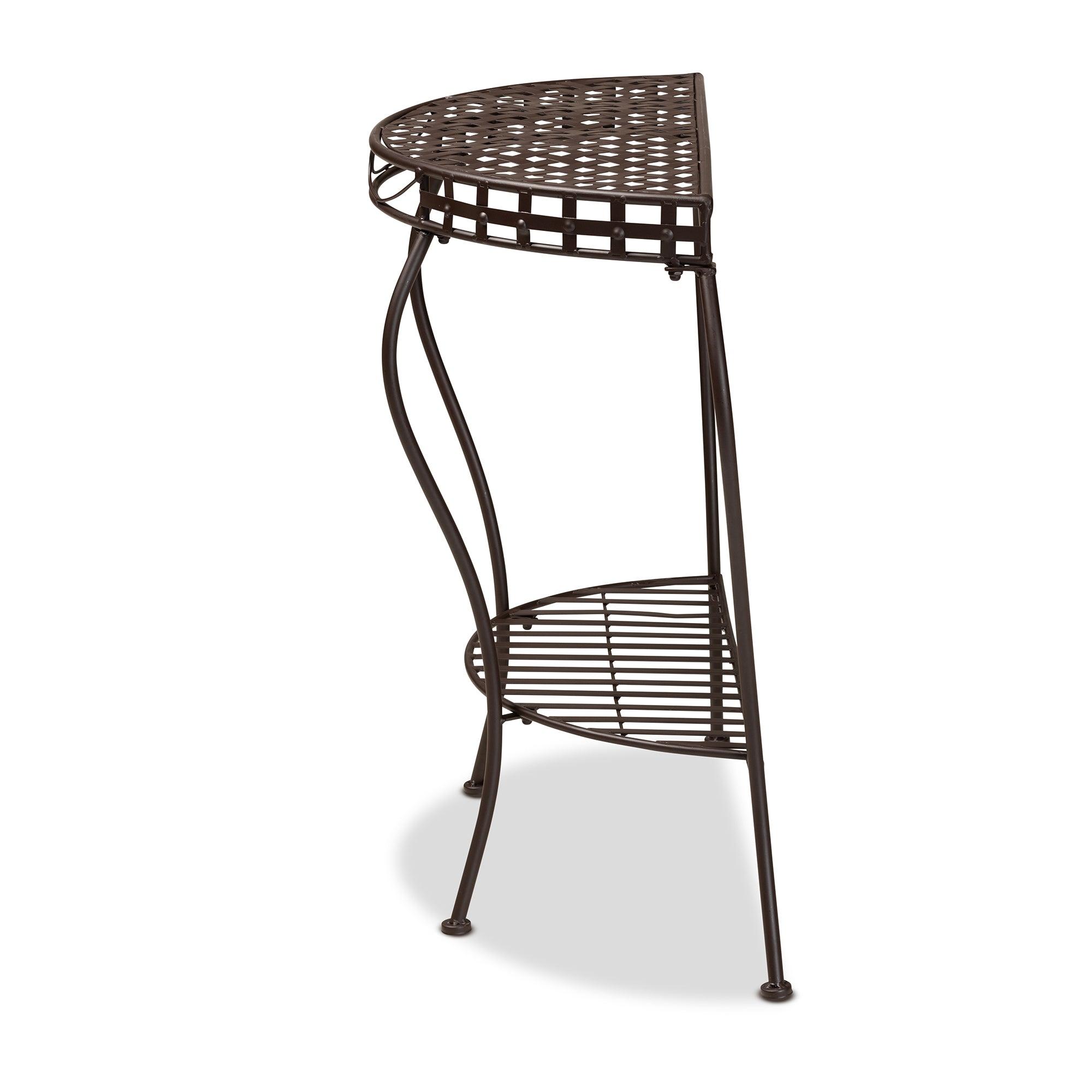 Laraine Modern and Contemporary Metal Outdoor Console Table