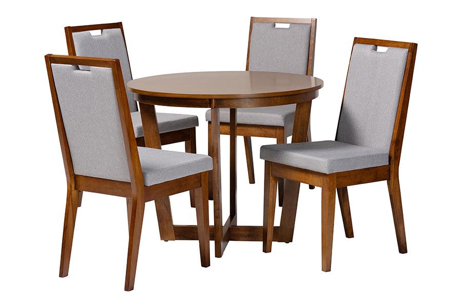 Ana Modern and Wood 5-Piece Dining Set