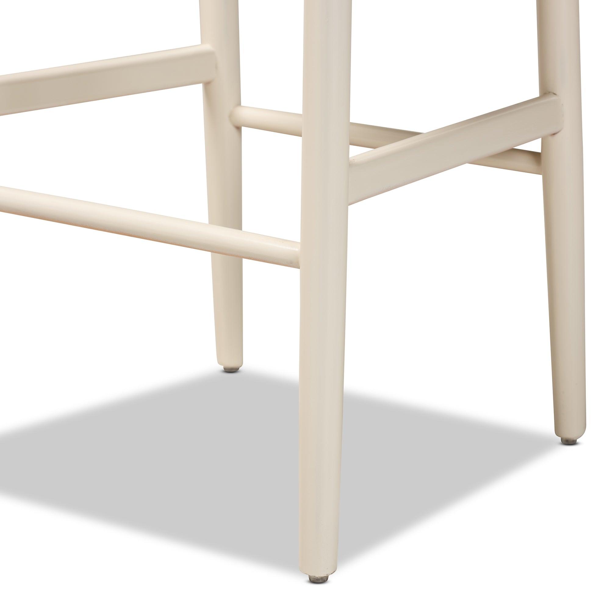 Paxton Modern and Contemporary Finished Wood 2-Piece Bar Stool Set