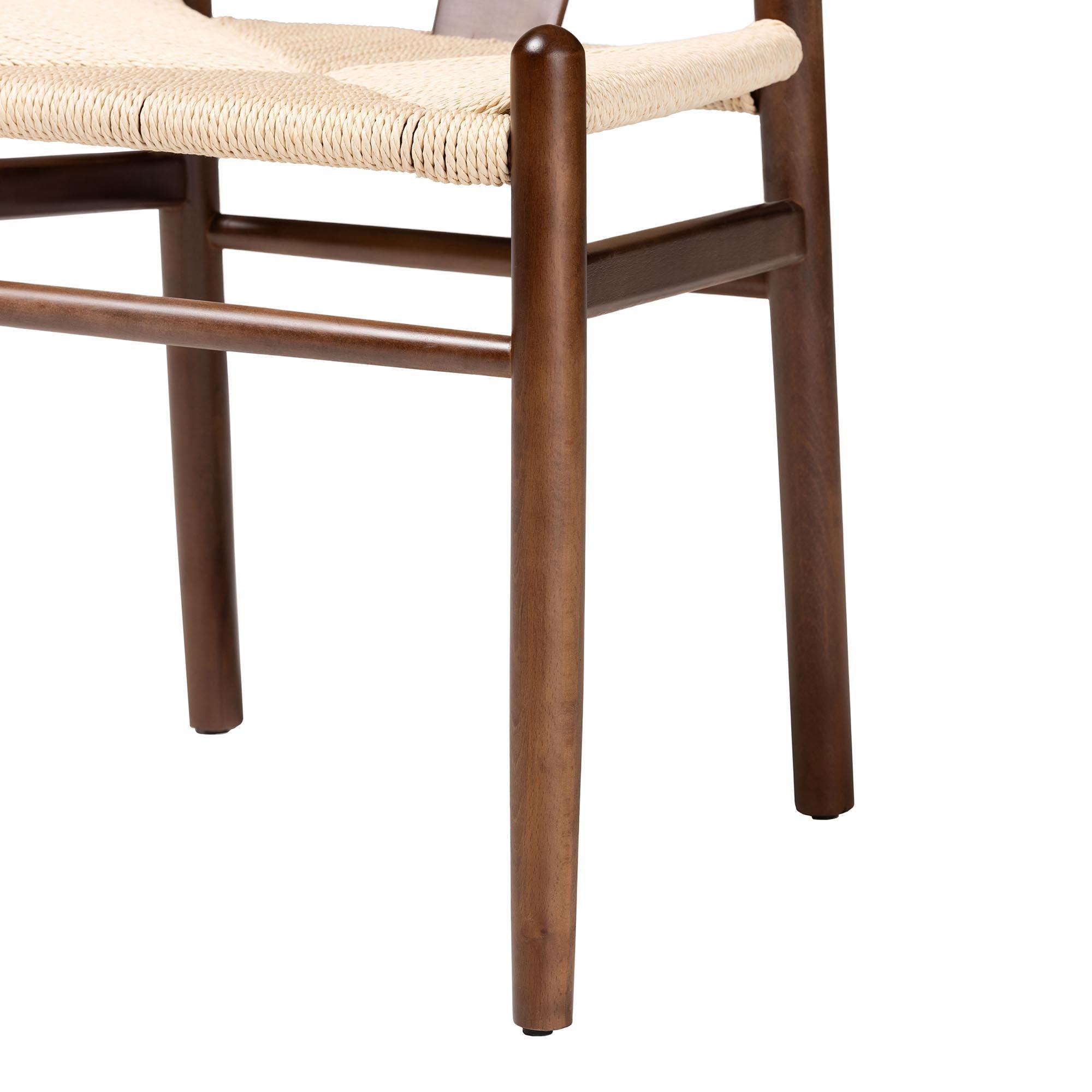 Paxton Modern Finished Wood 2-Piece Dining Chair Set