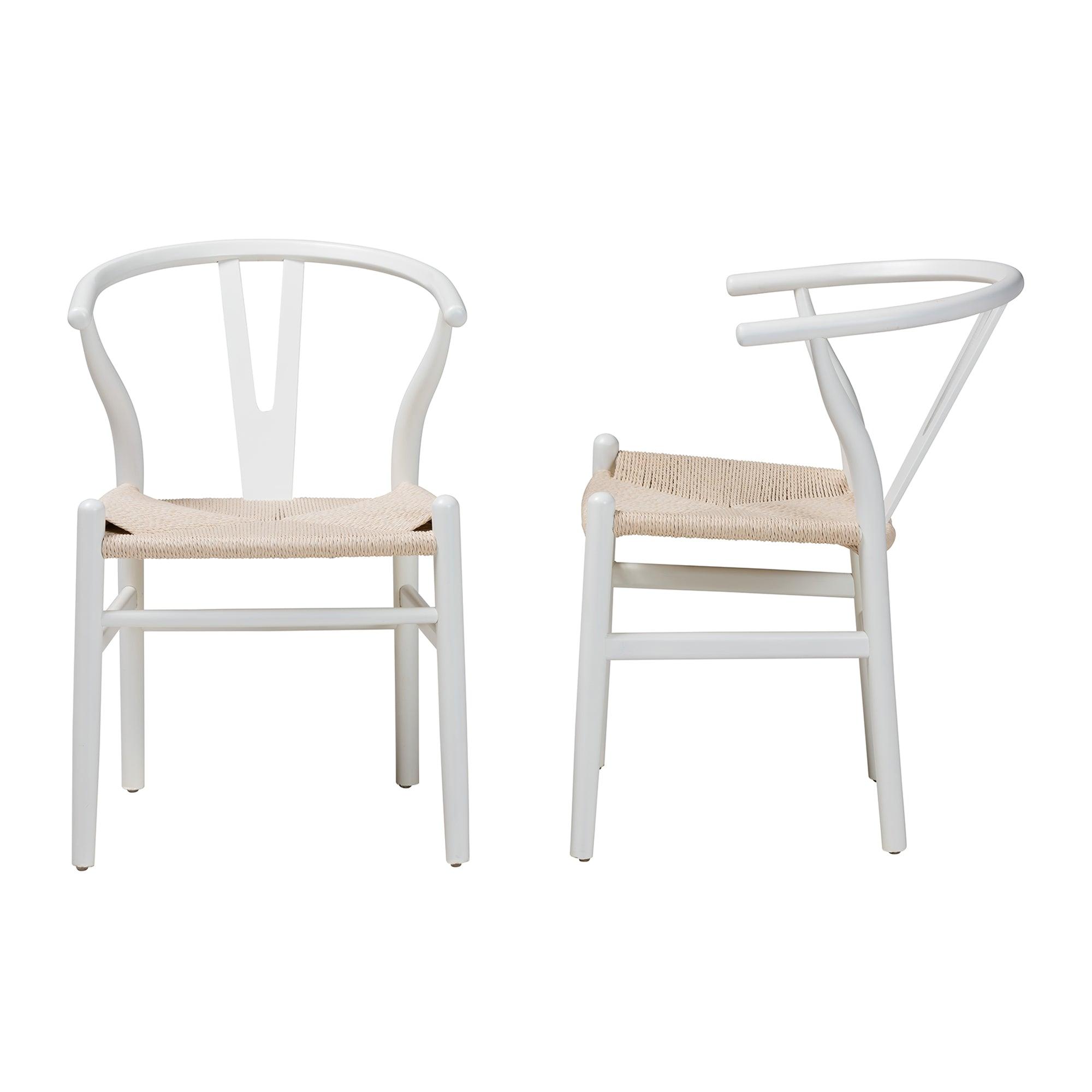 Paxton Modern Finished Wood 2-Piece Dining Chair Set