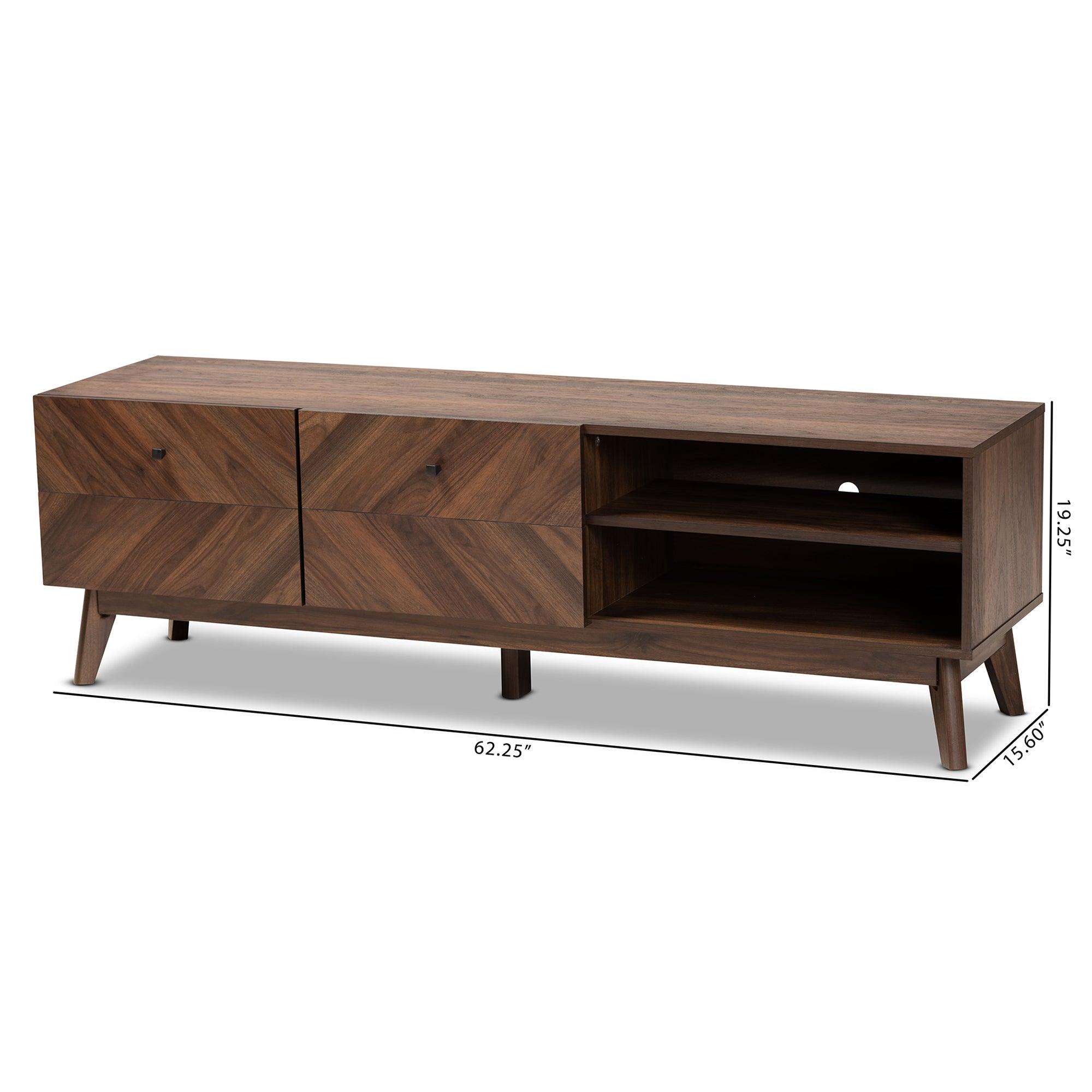 Hartman Mid-Century Modern Finished Wood TV Stand