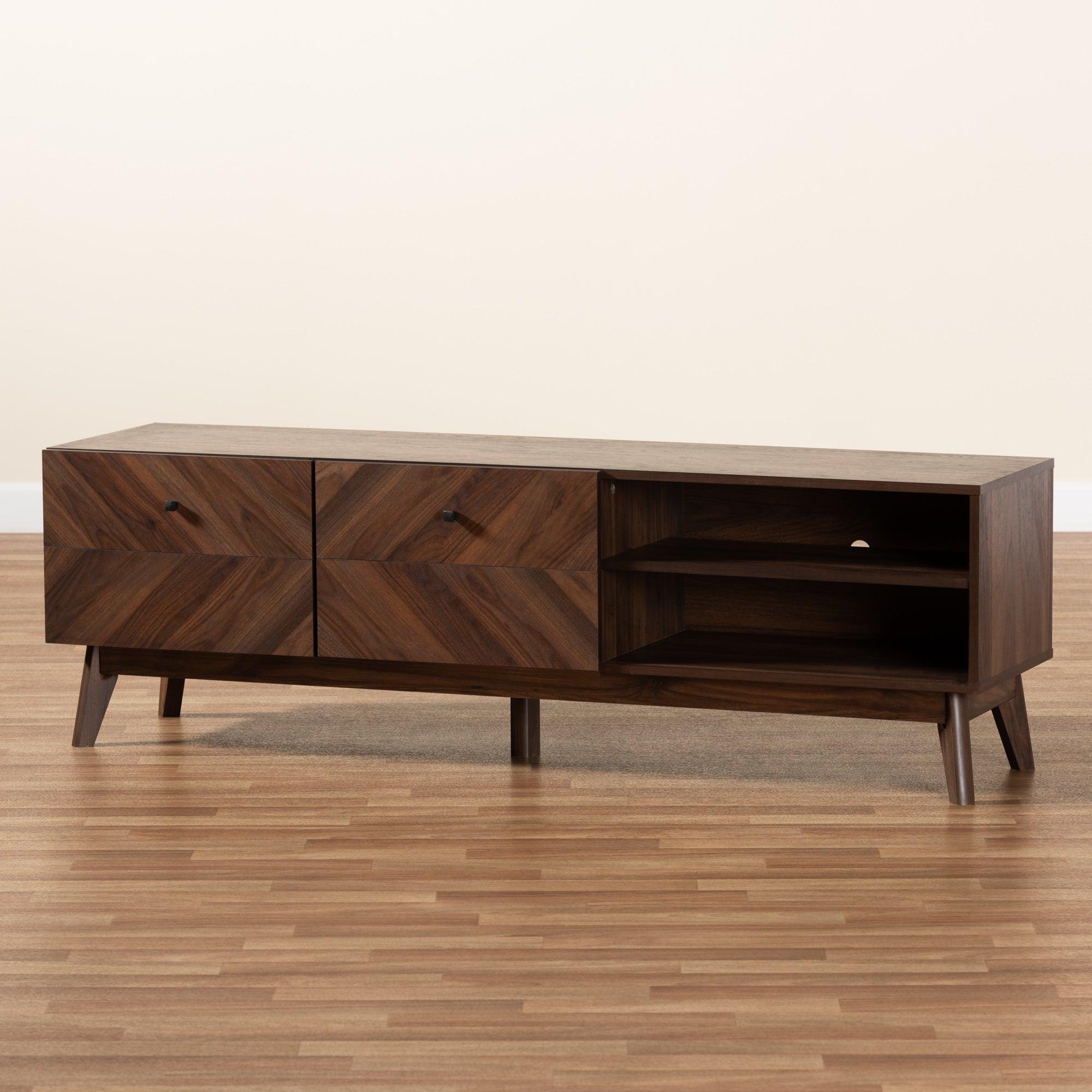 Hartman Mid-Century Modern Finished Wood TV Stand