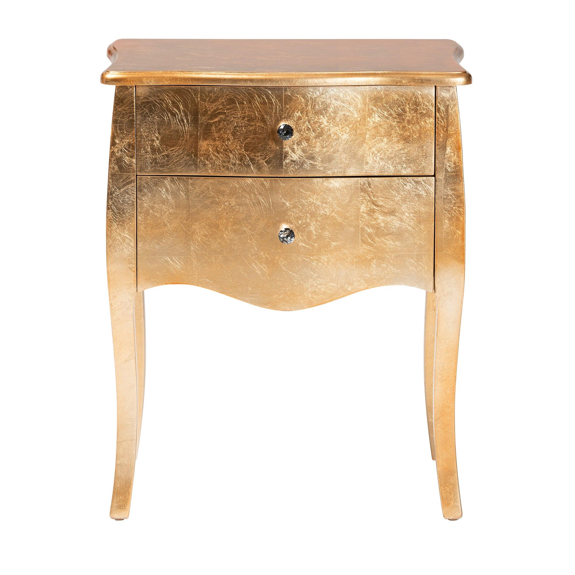 Patrice Classic and Traditional Finished Wood 2-Drawer End Table