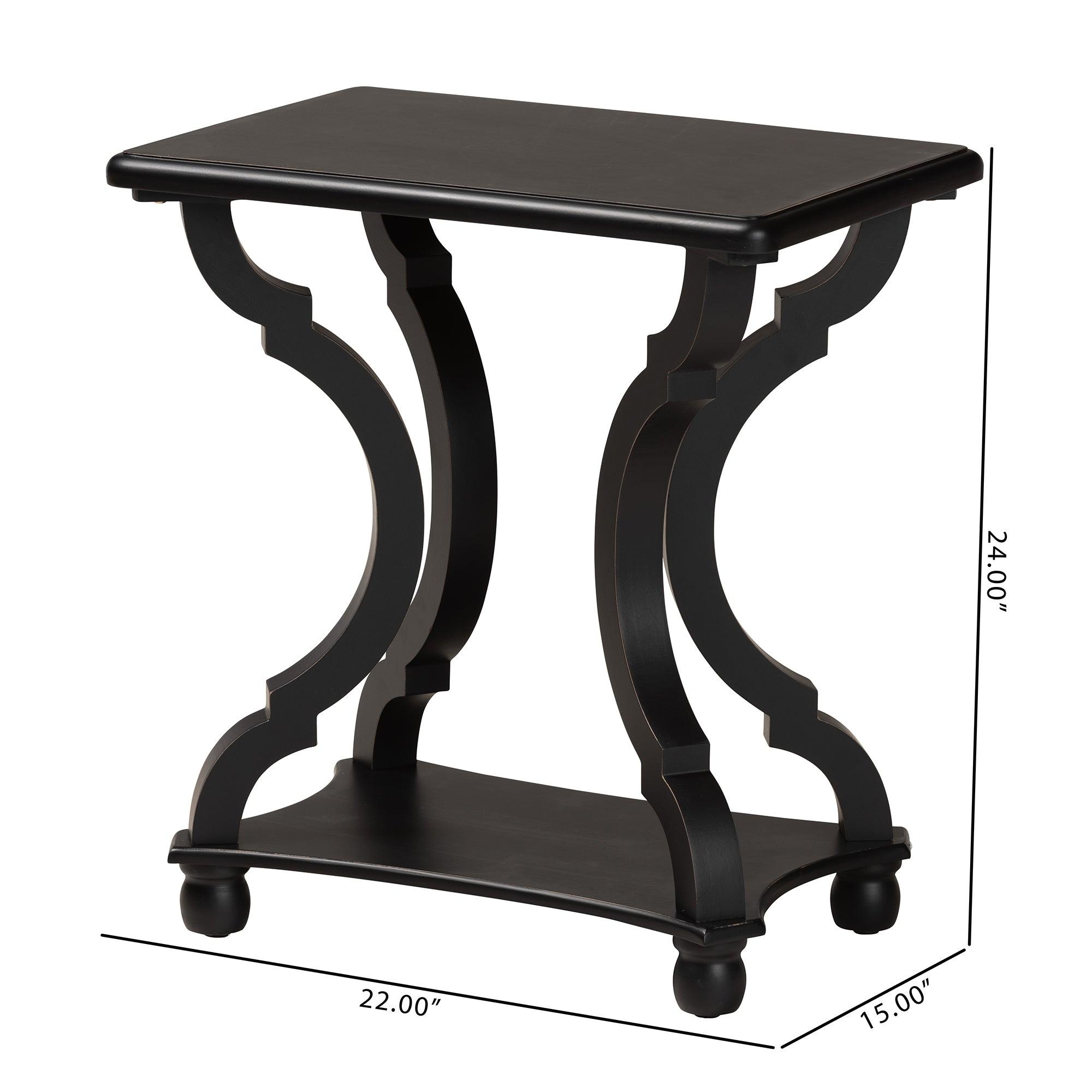 Cianna Classic and Traditional Wood End Table