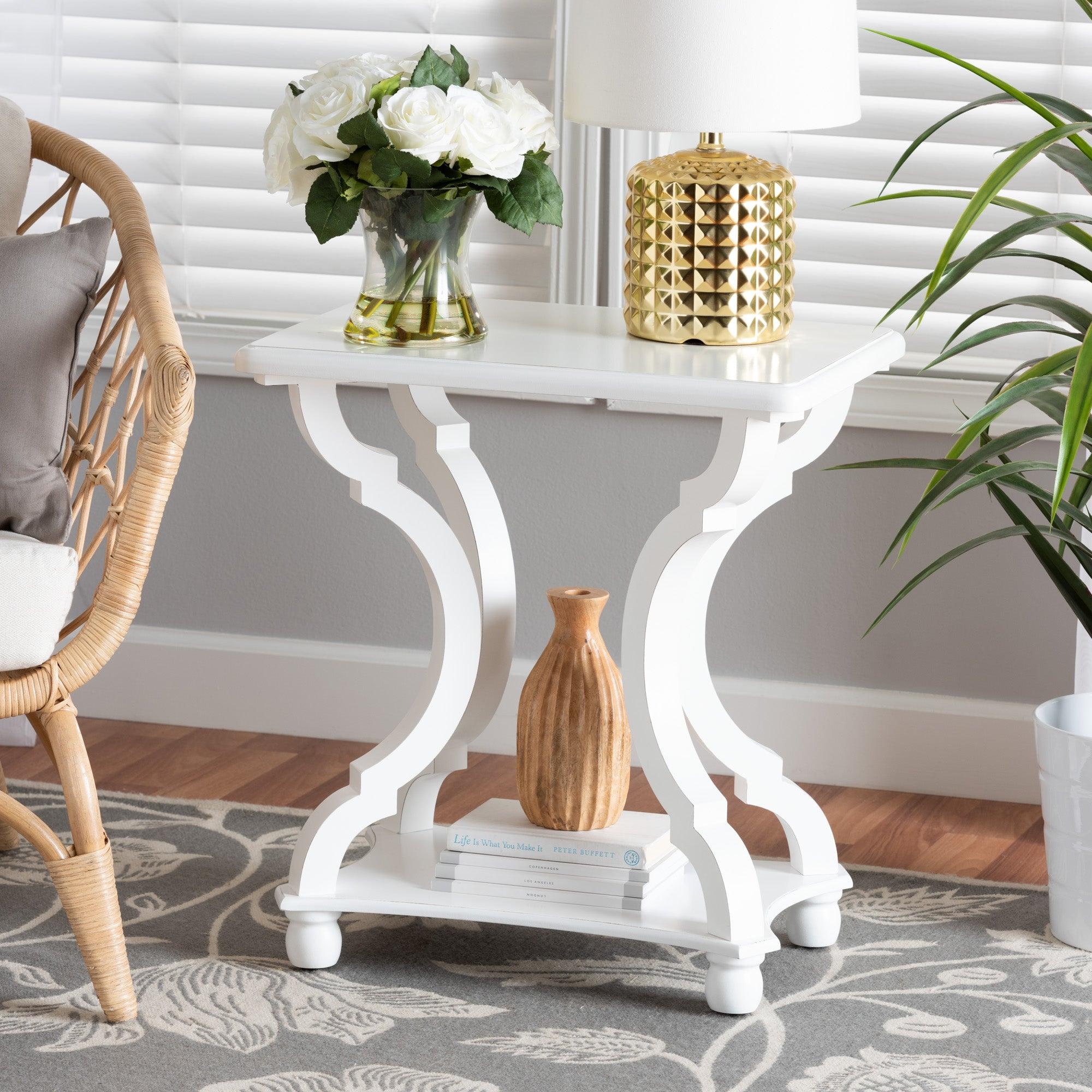 Cianna Classic and Traditional Wood End Table