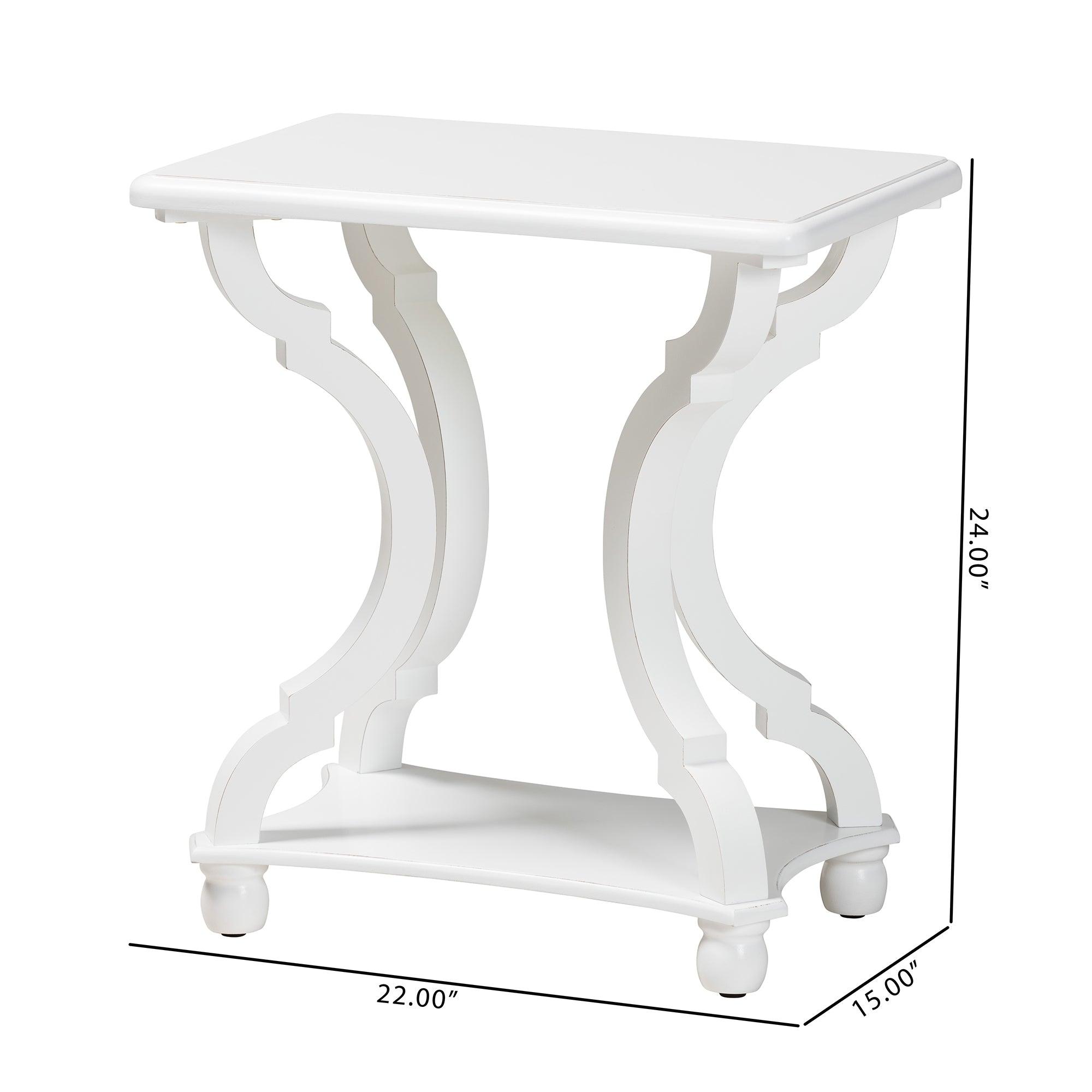 Cianna Classic and Traditional Wood End Table