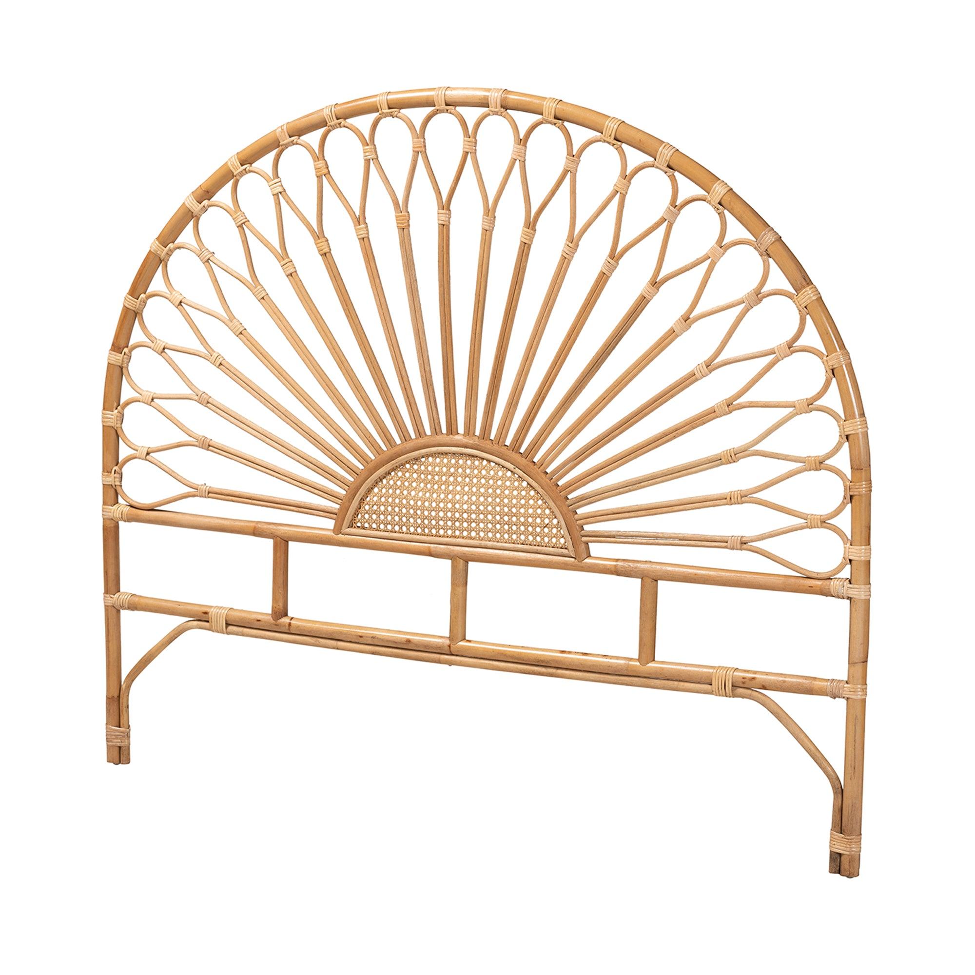 bali & pari Perenna Modern Bohemian Rattan Standalone Headboard