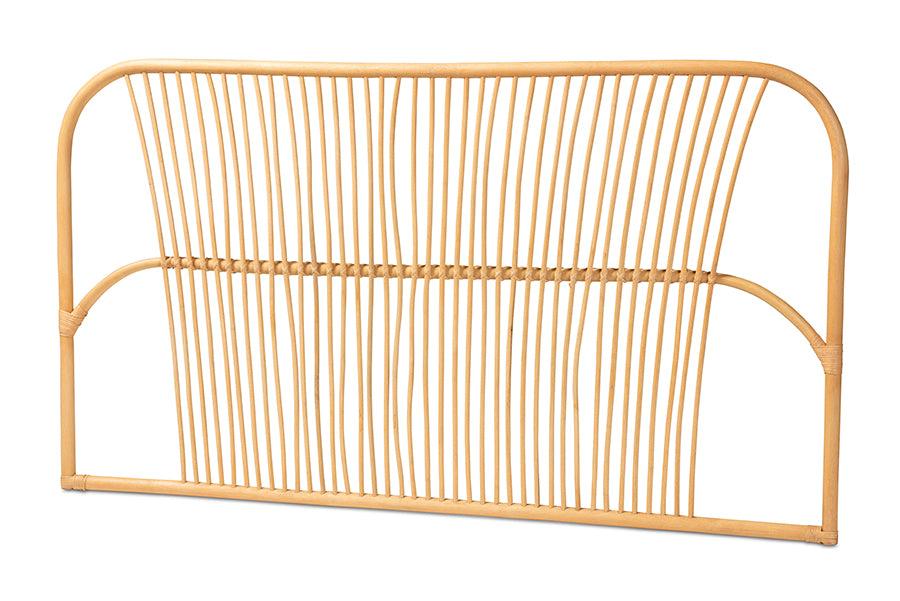 bali & pari Laina Modern Bohemian Rattan Wall-mount Headboard