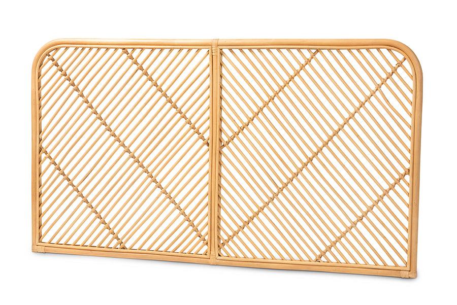 bali & pari Sakina Modern Bohemian Rattan Wall-mount Headboard