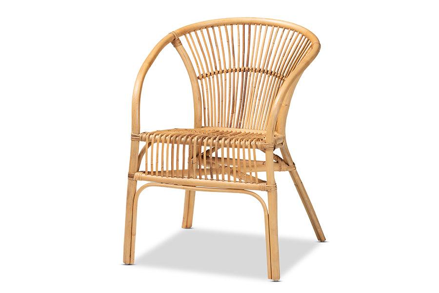 bali & pari Murai Modern Bohemian Rattan Dining Chair