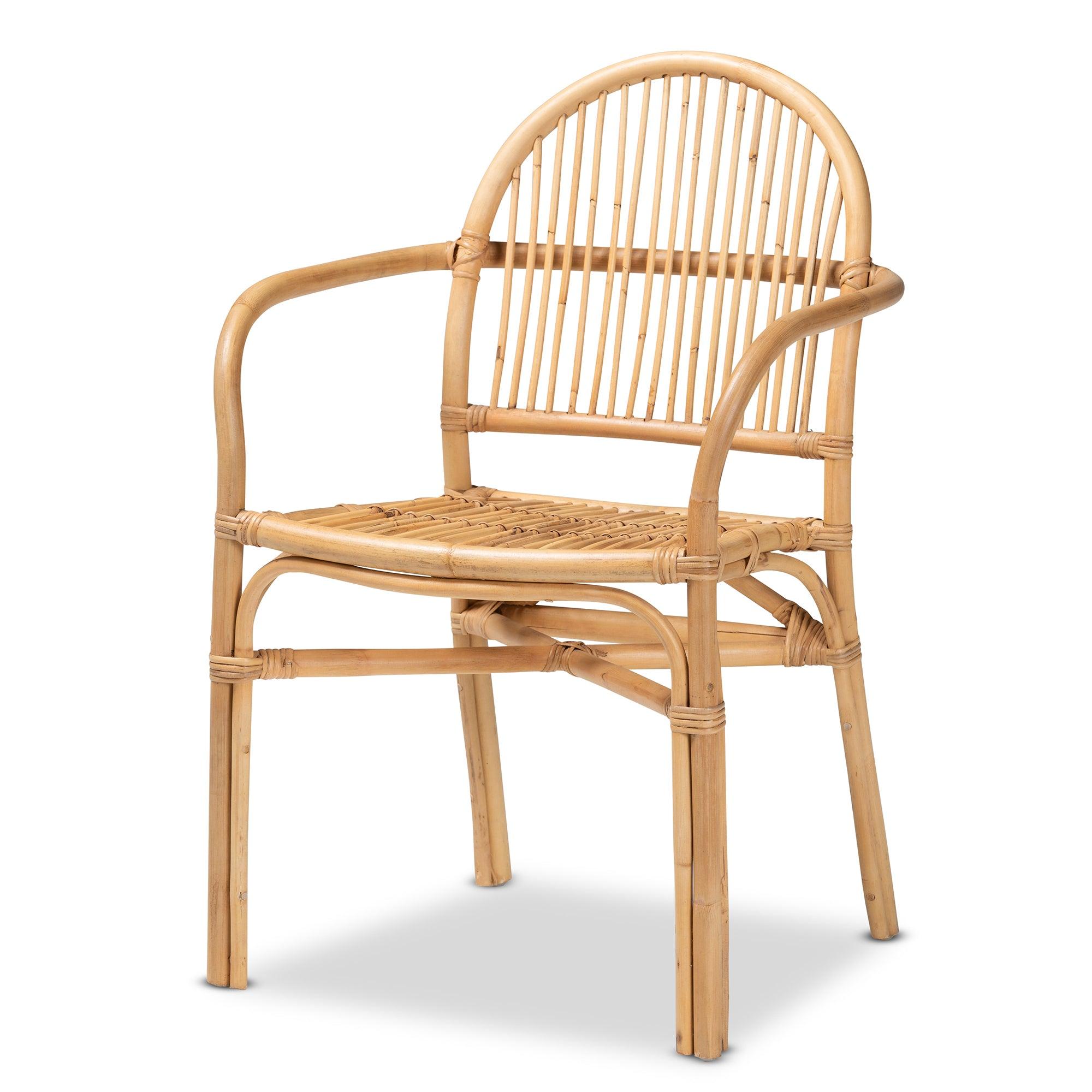 bali & pari Tugera Modern Bohemian Rattan Dining Chair