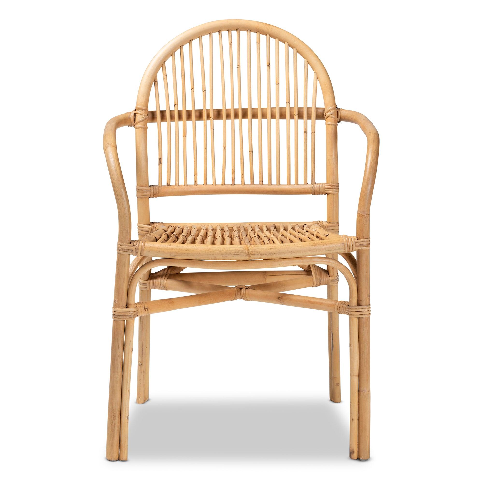 bali & pari Tugera Modern Bohemian Rattan Dining Chair