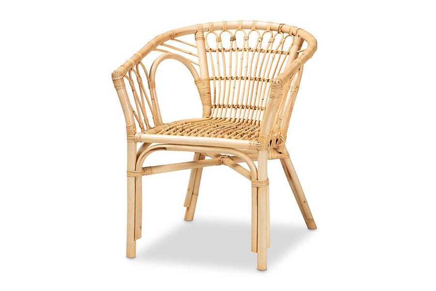 bali & pari Kaka Modern Bohemian Rattan Dining Chair