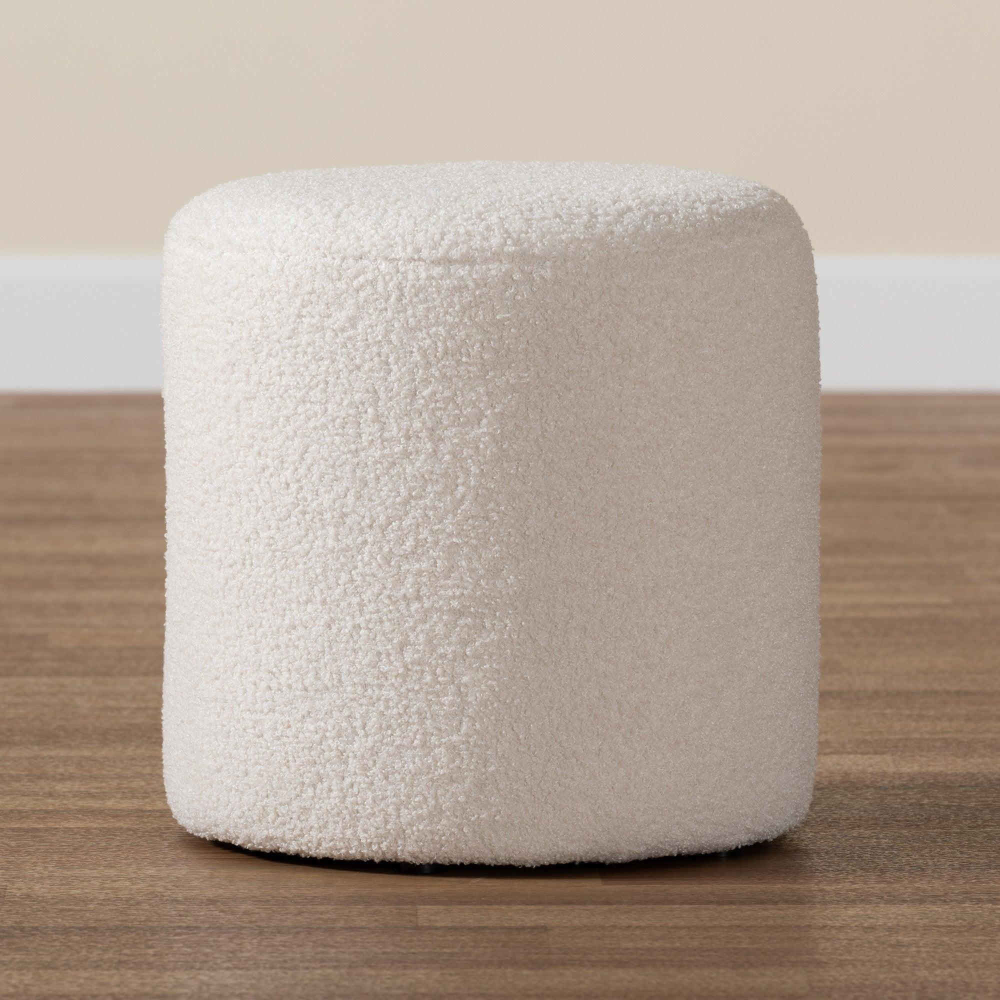 Tori Modern and Contemporary Boucle Upholstered Ottoman