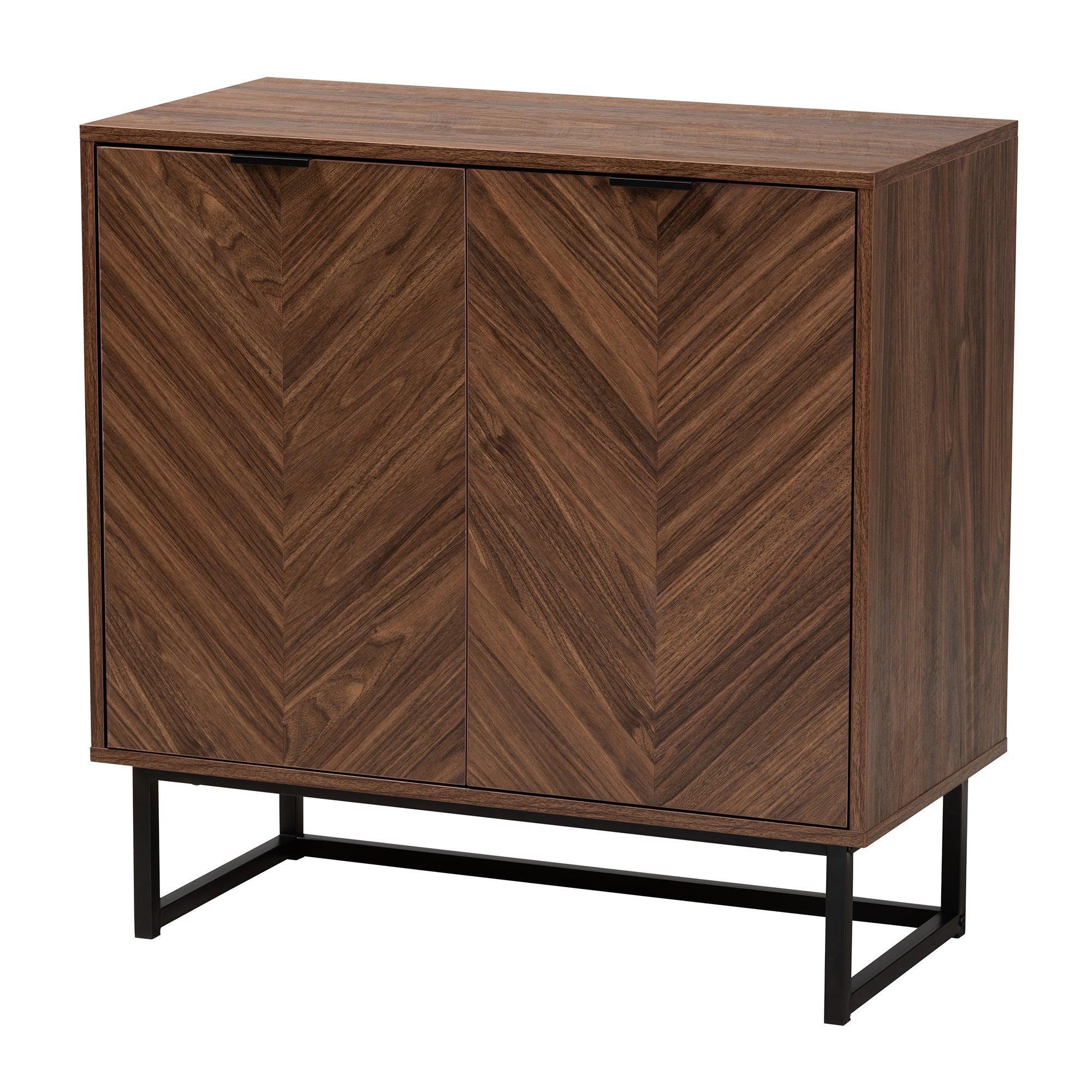 Sadia Modern Finished Wood Storage Cabinet