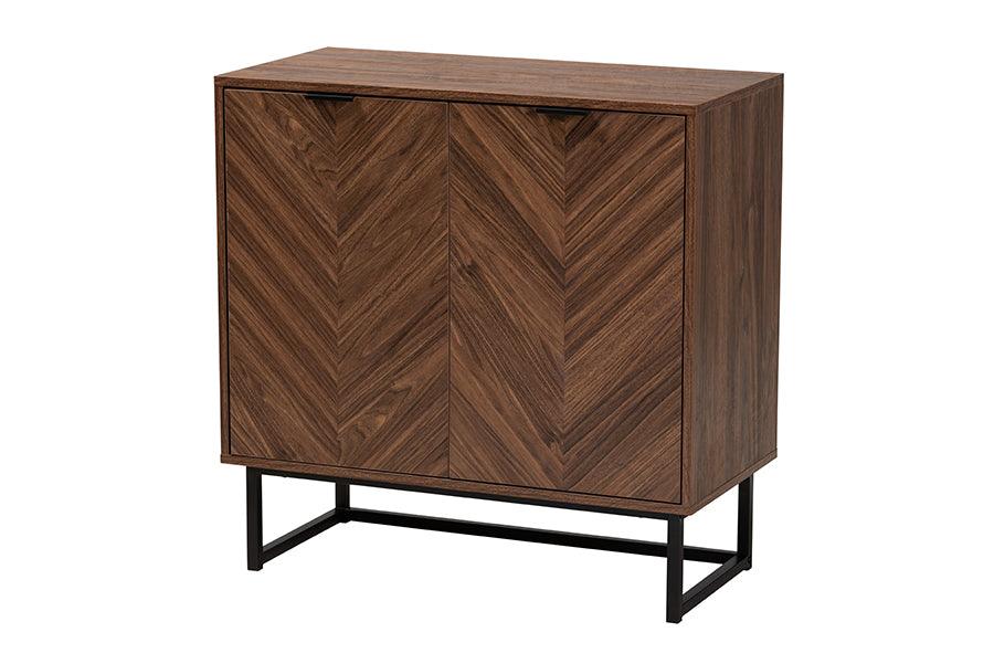 Sadia Modern Finished Wood Storage Cabinet