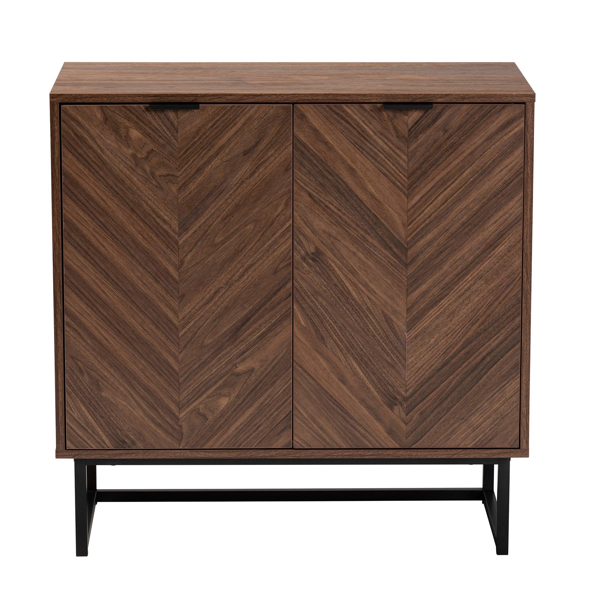 Sadia Modern Finished Wood Storage Cabinet