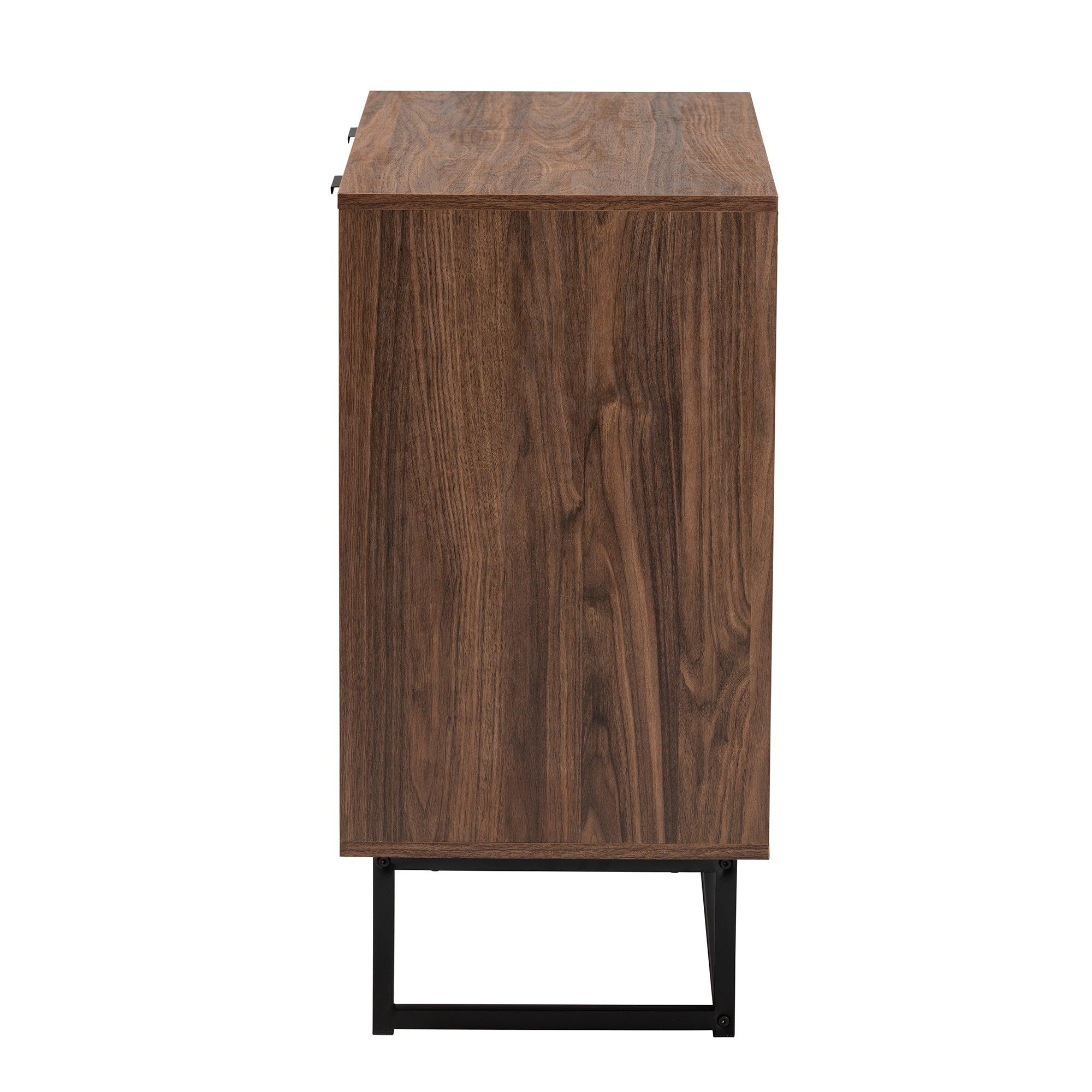 Sadia Modern Finished Wood Storage Cabinet