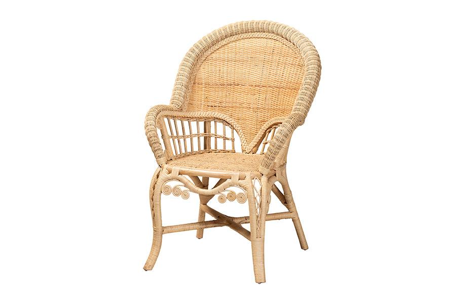 bali & pari Ratu Modern Bohemian Rattan Accent Chair