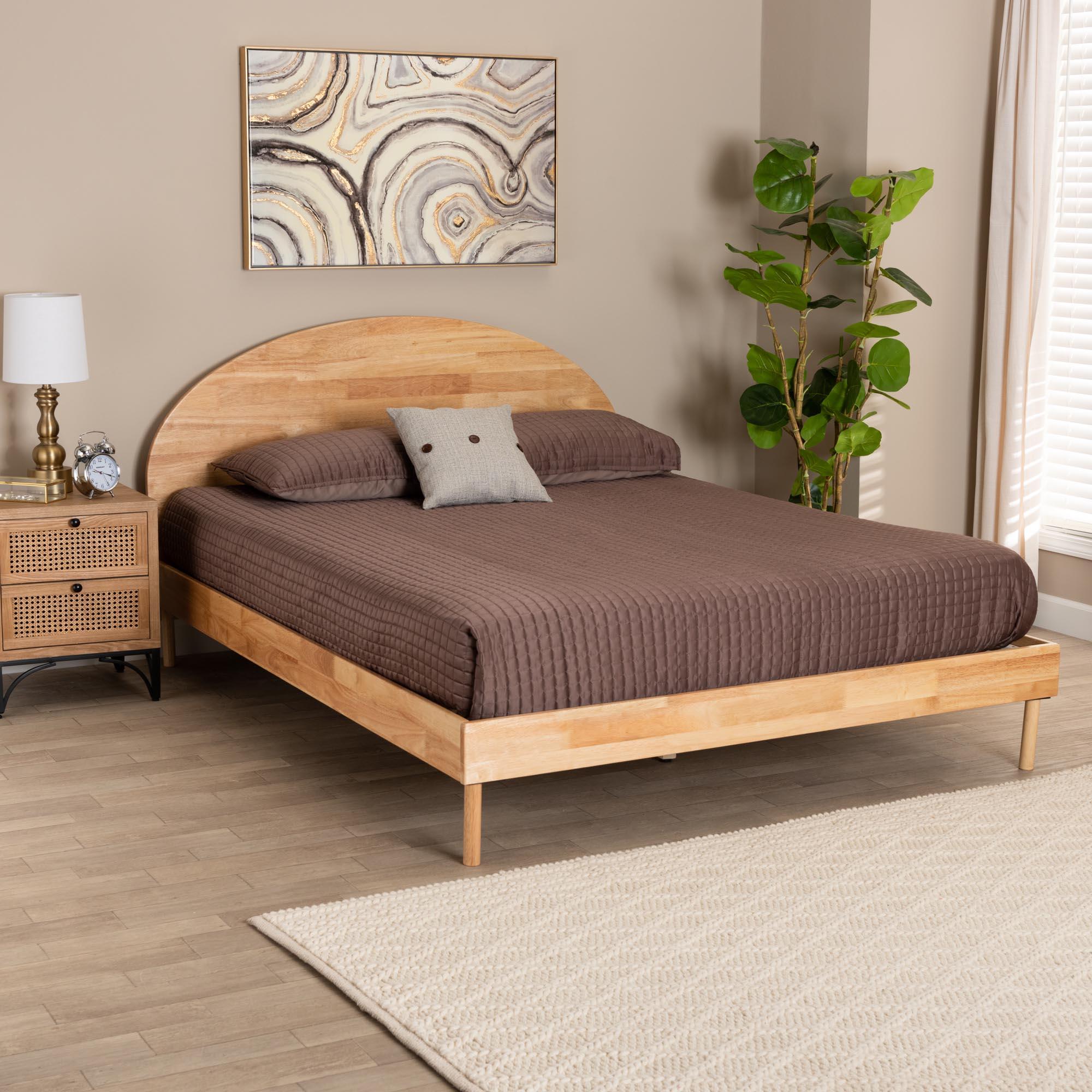 Denton Japandi Finished Wood Platform Bed