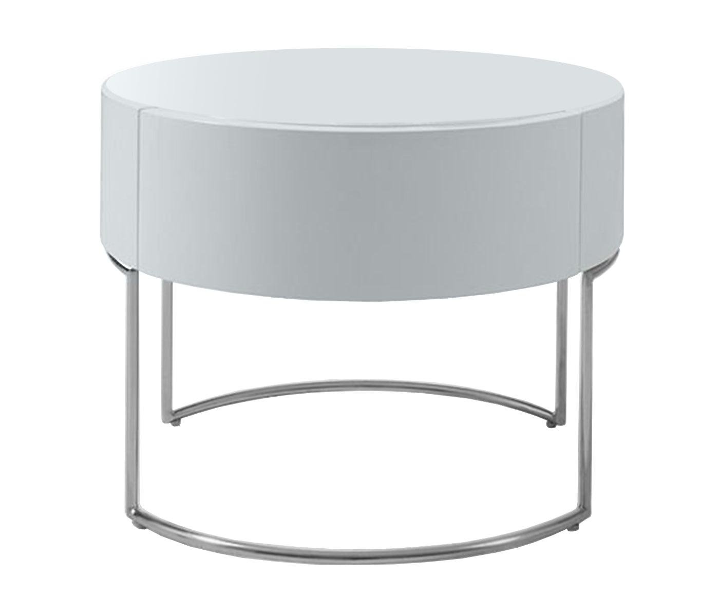 Modern Liv Lacquer Round Nightstand