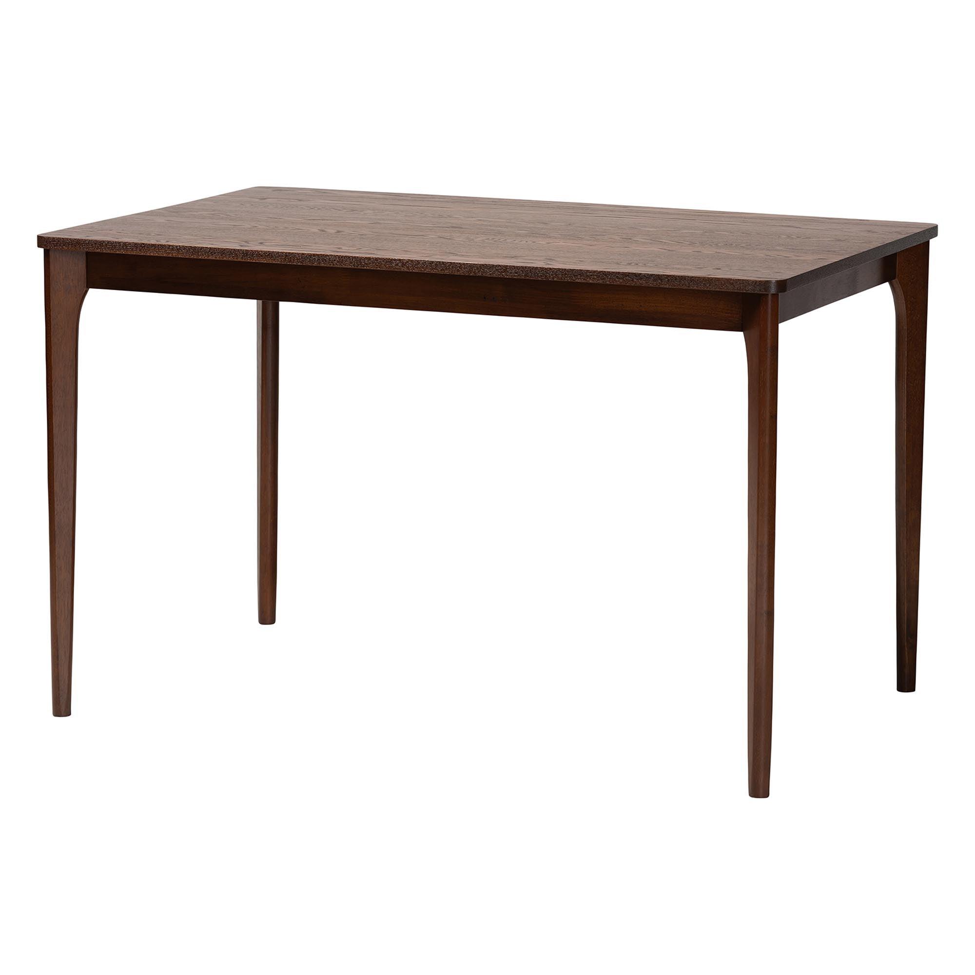 Sherwin Mid-Century Modern Finished Wood Dining Table