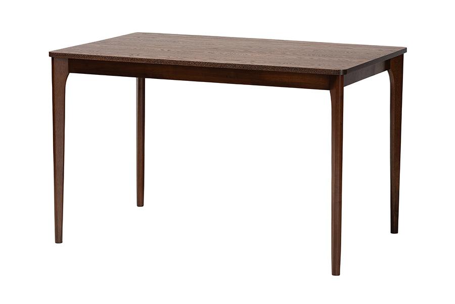 Sherwin Mid-Century Modern Finished Wood Dining Table