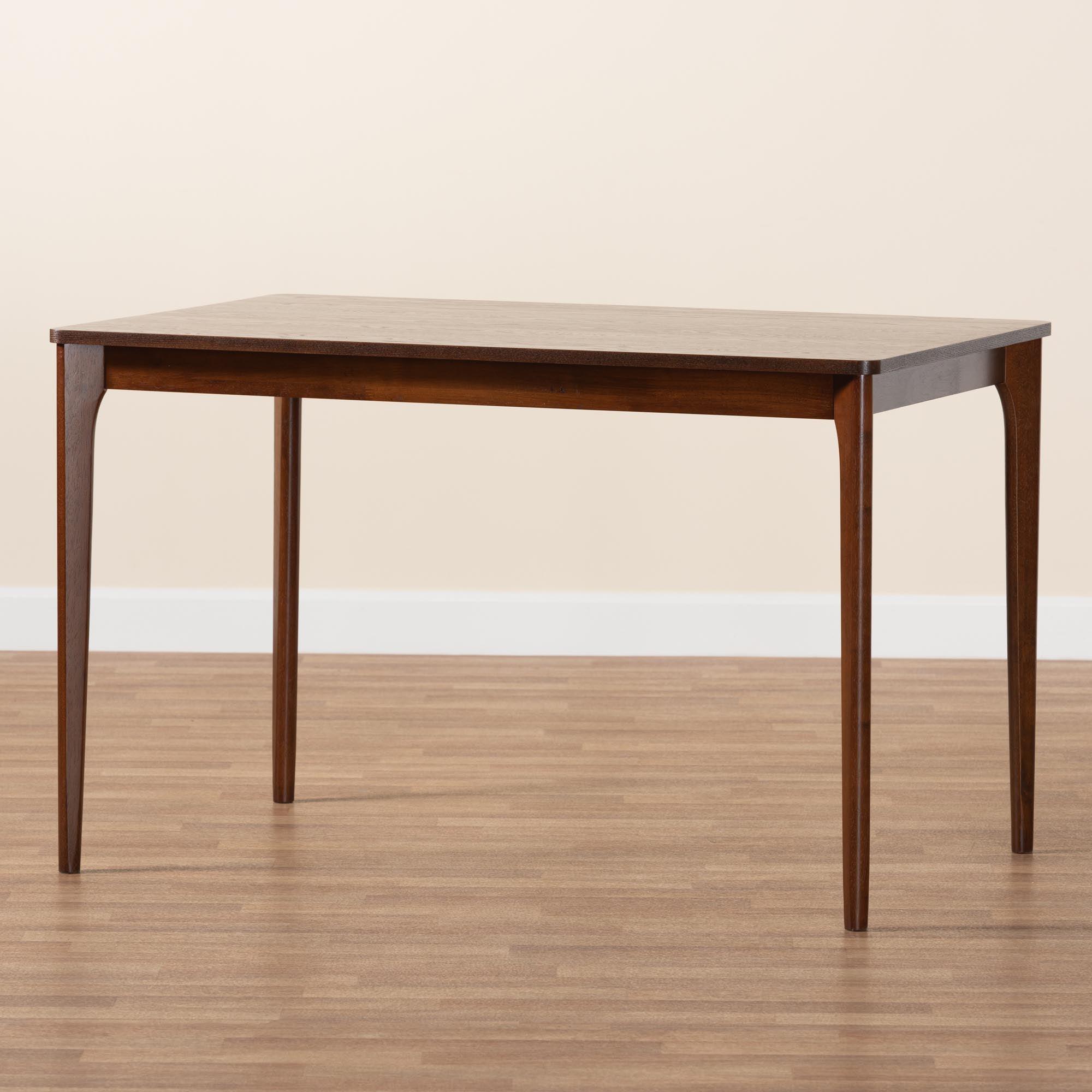 Sherwin Mid-Century Modern Finished Wood Dining Table