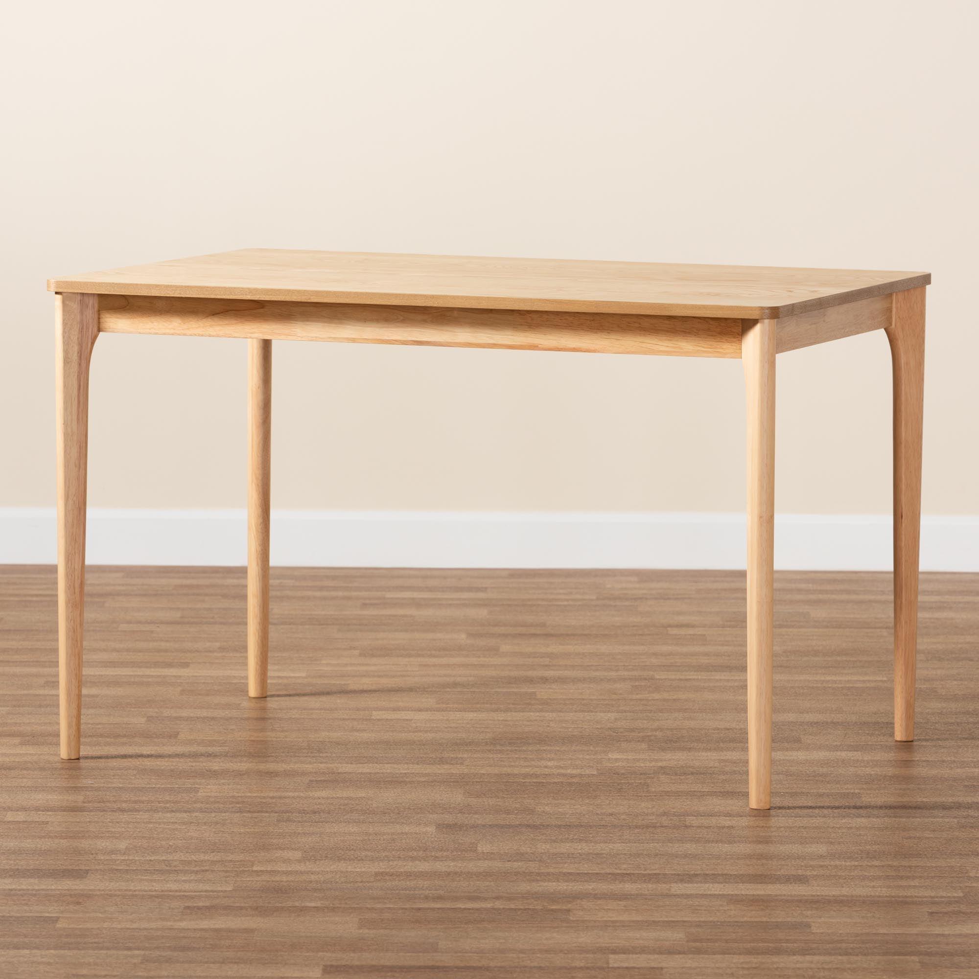 Sherwin Mid-Century Modern Finished Wood Dining Table