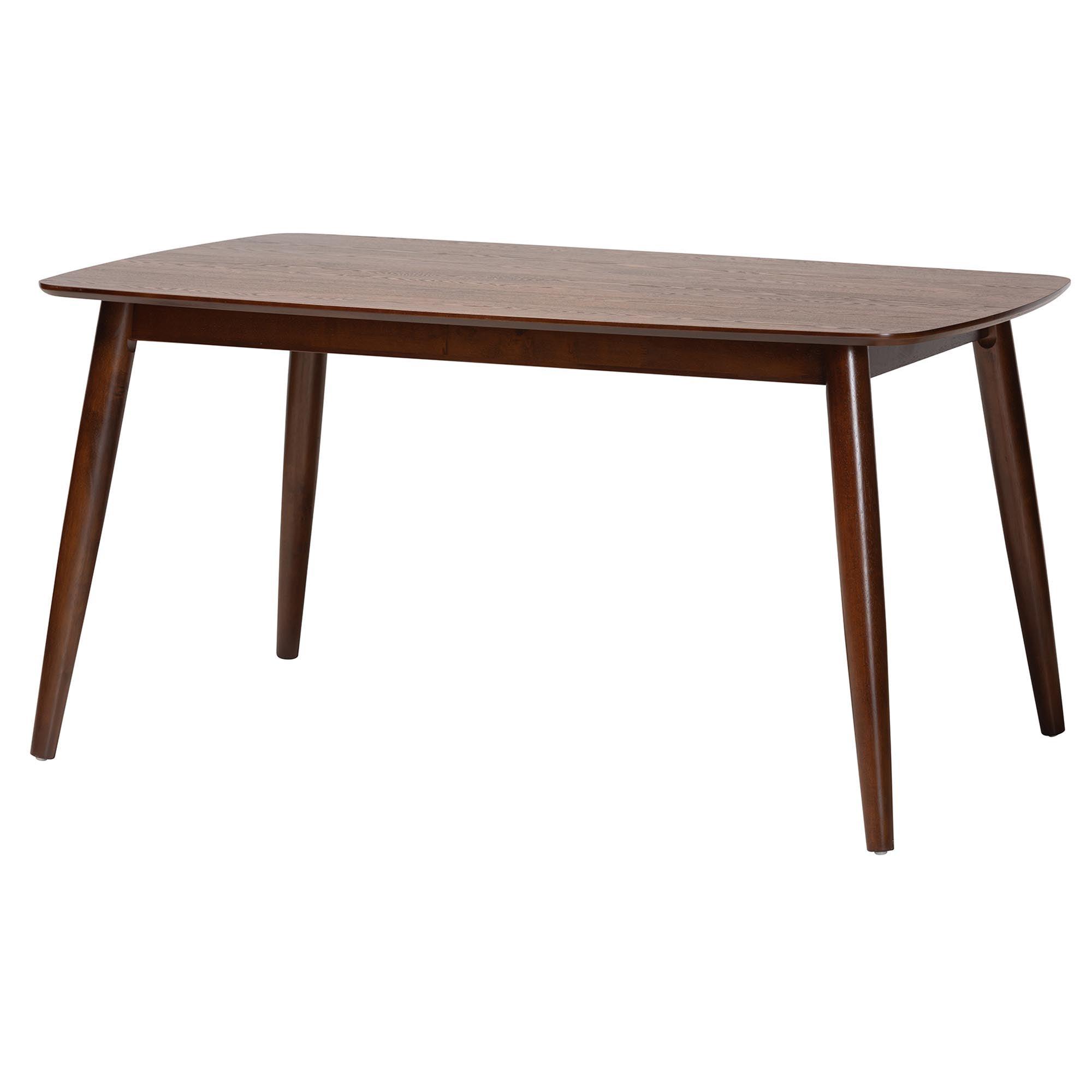 Flora Mid-Century Modern Finished Wood Dining Table