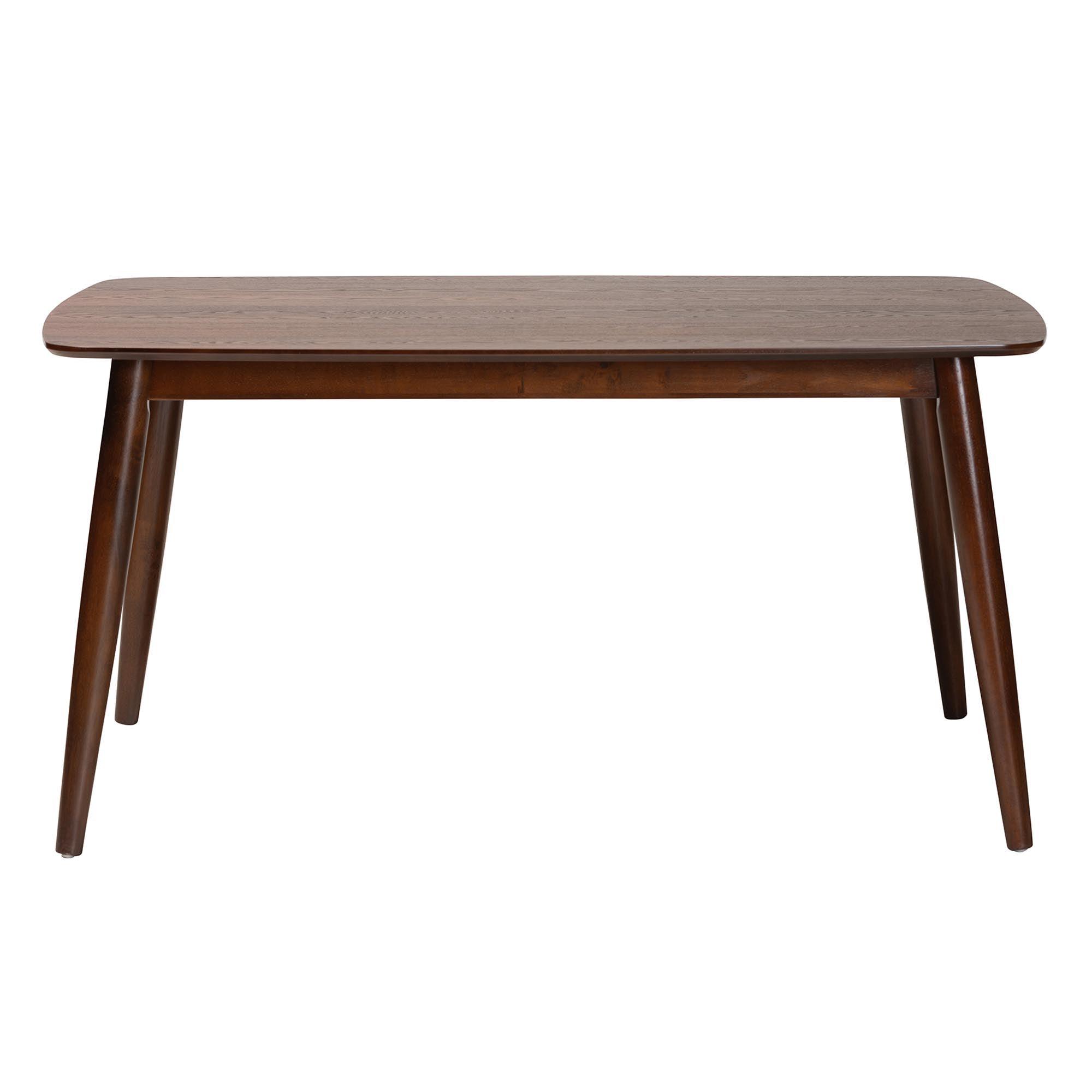 Flora Mid-Century Modern Finished Wood Dining Table