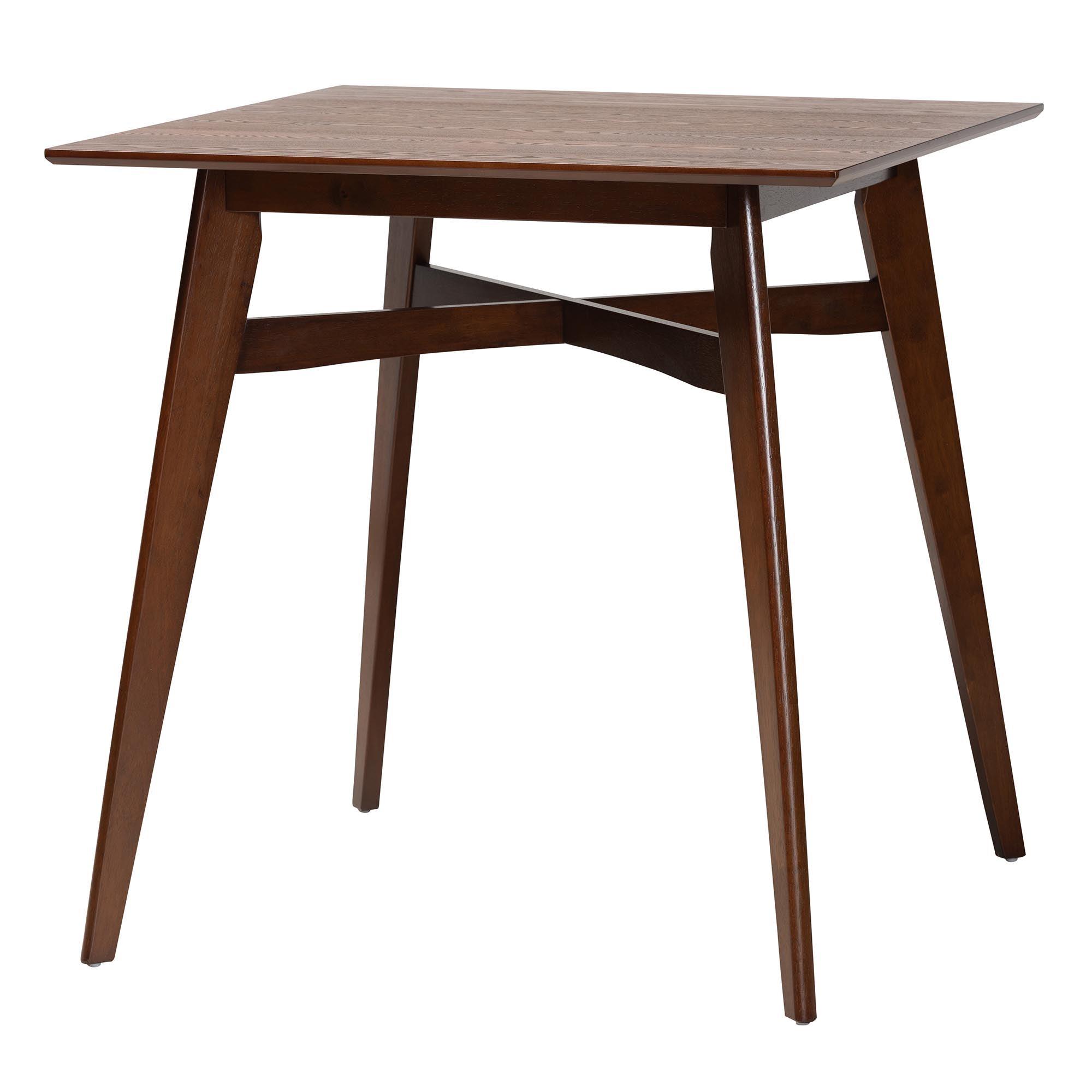 Leena Mid-Century Modern Finished Wood Counter Height Pub Table