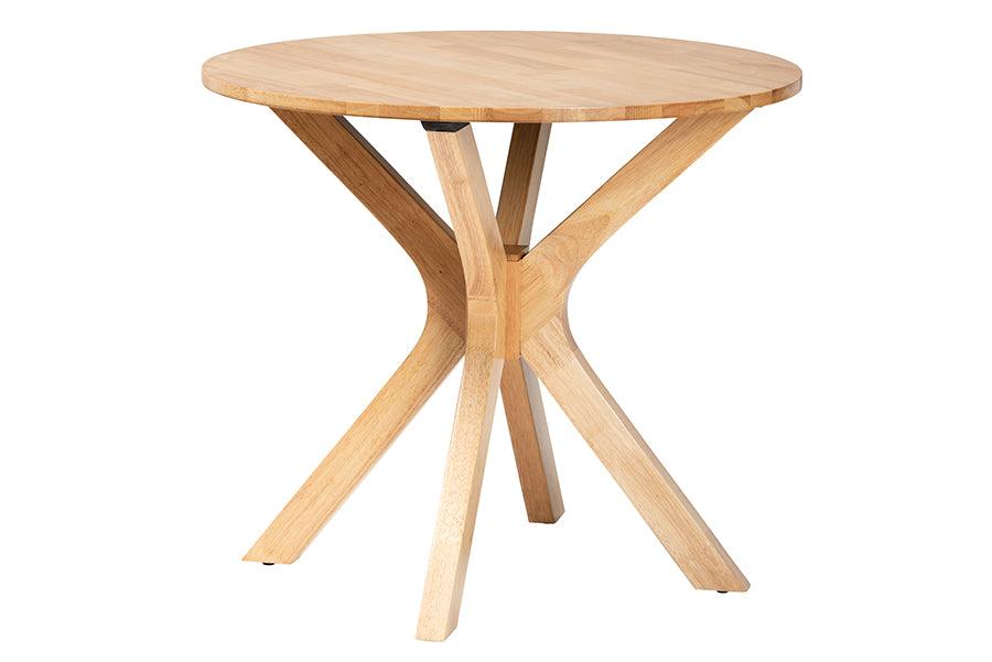 Kenji Modern Finished Wood 34-Inch-Wide Round Wood Dining Table