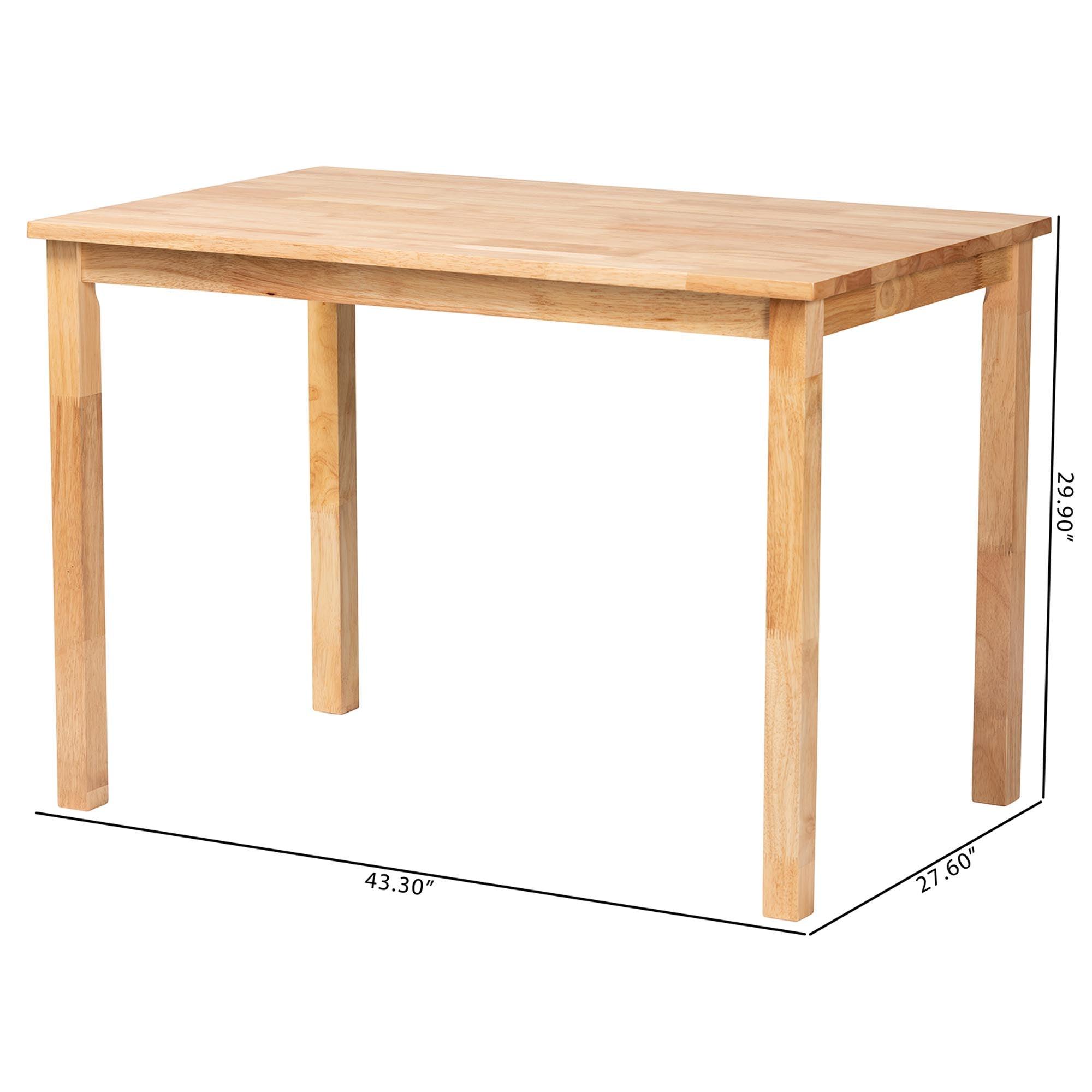 Eveline Modern Finished Wood 43-Inch Dining Table