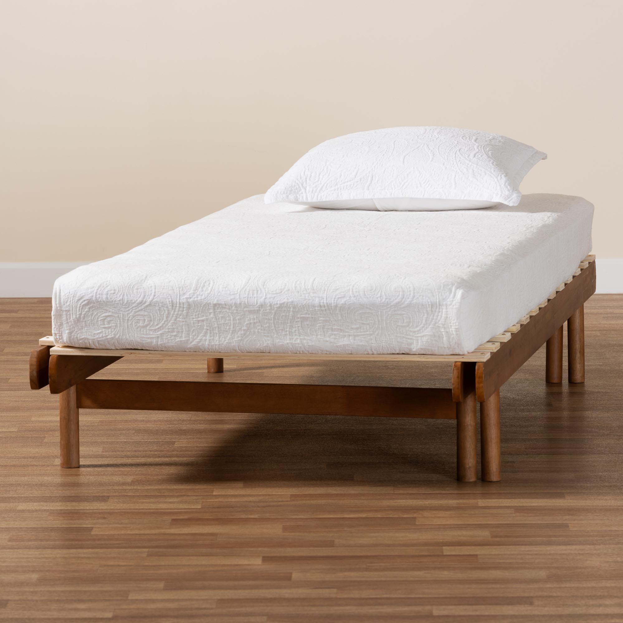 Bolivia Mid-Century Modern Wood Expandable to Bed Frame