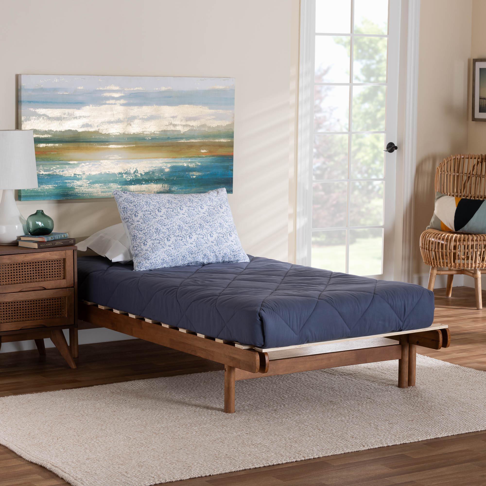 Bolivia Mid-Century Modern Wood Expandable to Bed Frame