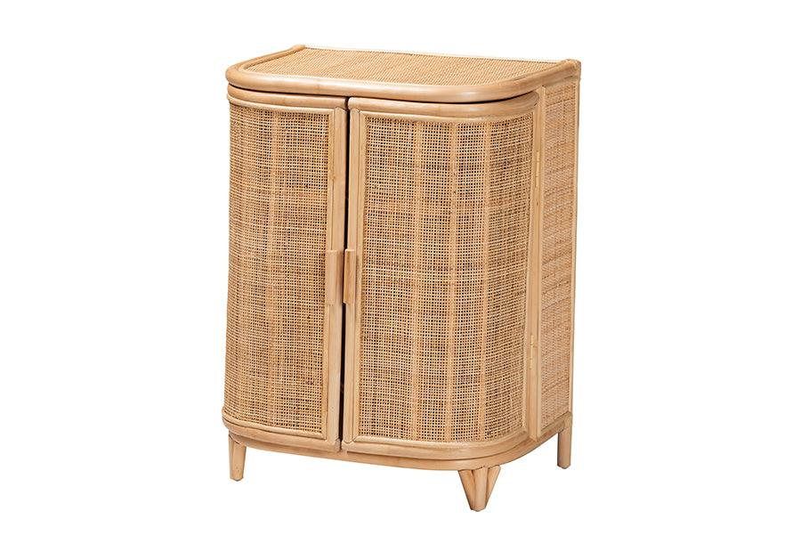 bali & pari Yanka Bohemian Rattan Storage Cabinet